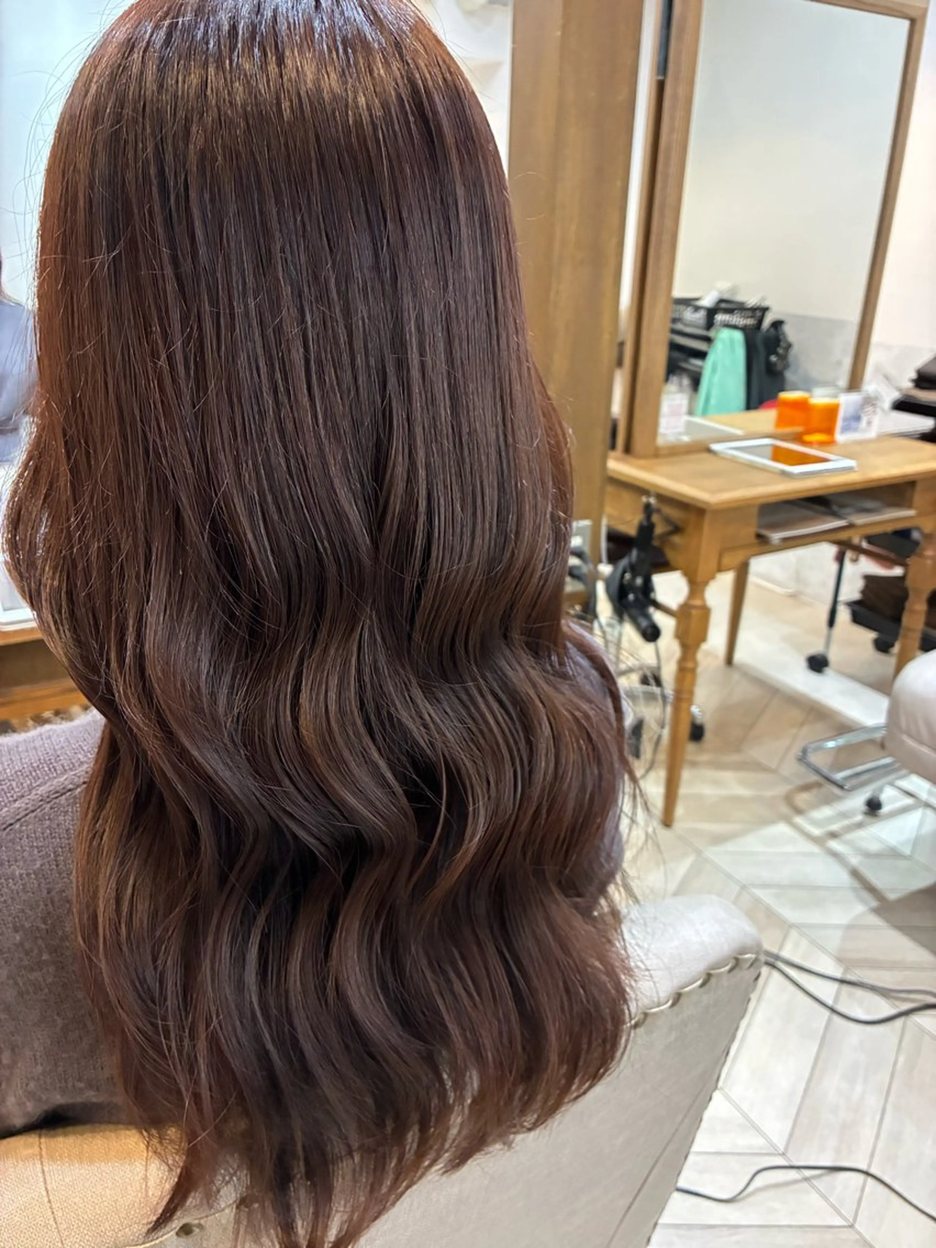 ロング カラー ブラウンカラー ココアブラウン パープルカラー ヘアカラー __ maria__のヘアスタイル
