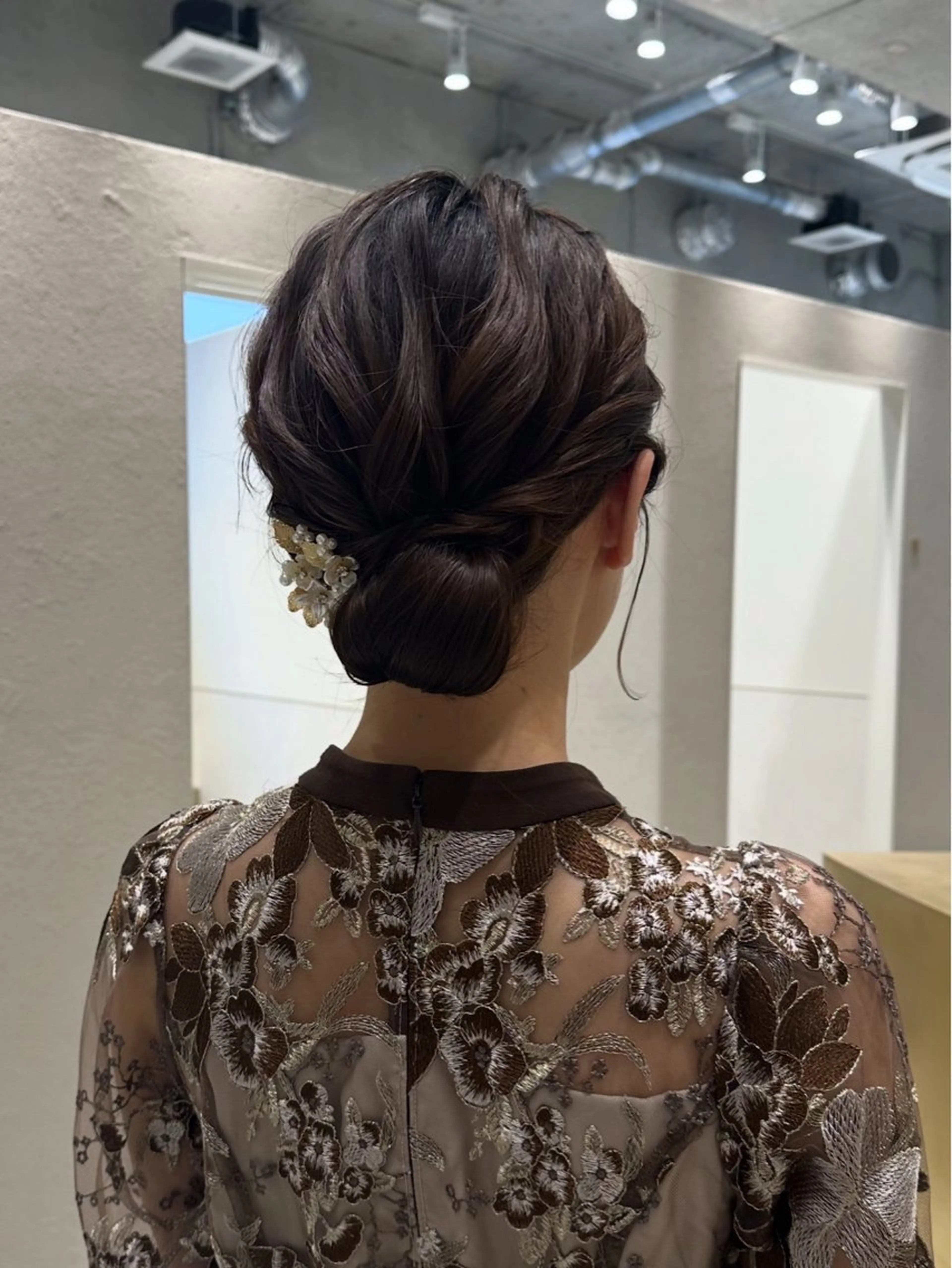 ミディアム ヘアアレンジ ヘアセット 銀座/ヘアセット/ 島村美帆のヘアスタイル