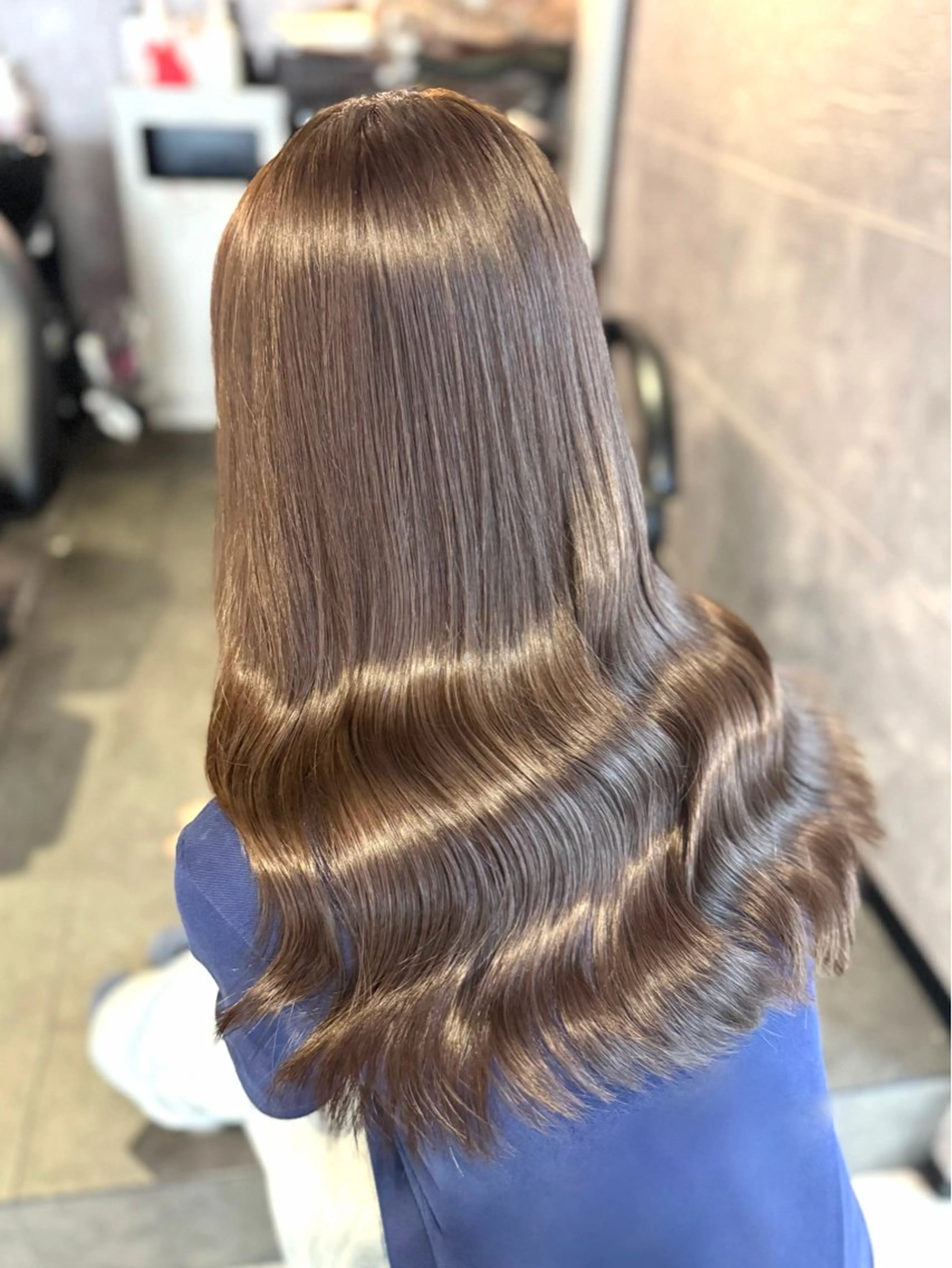 ロング カラー ヘアカラー トリートメント 🩶鈴木茉奈🩶艶髪 /透明感/暖色カラーのヘアスタイル