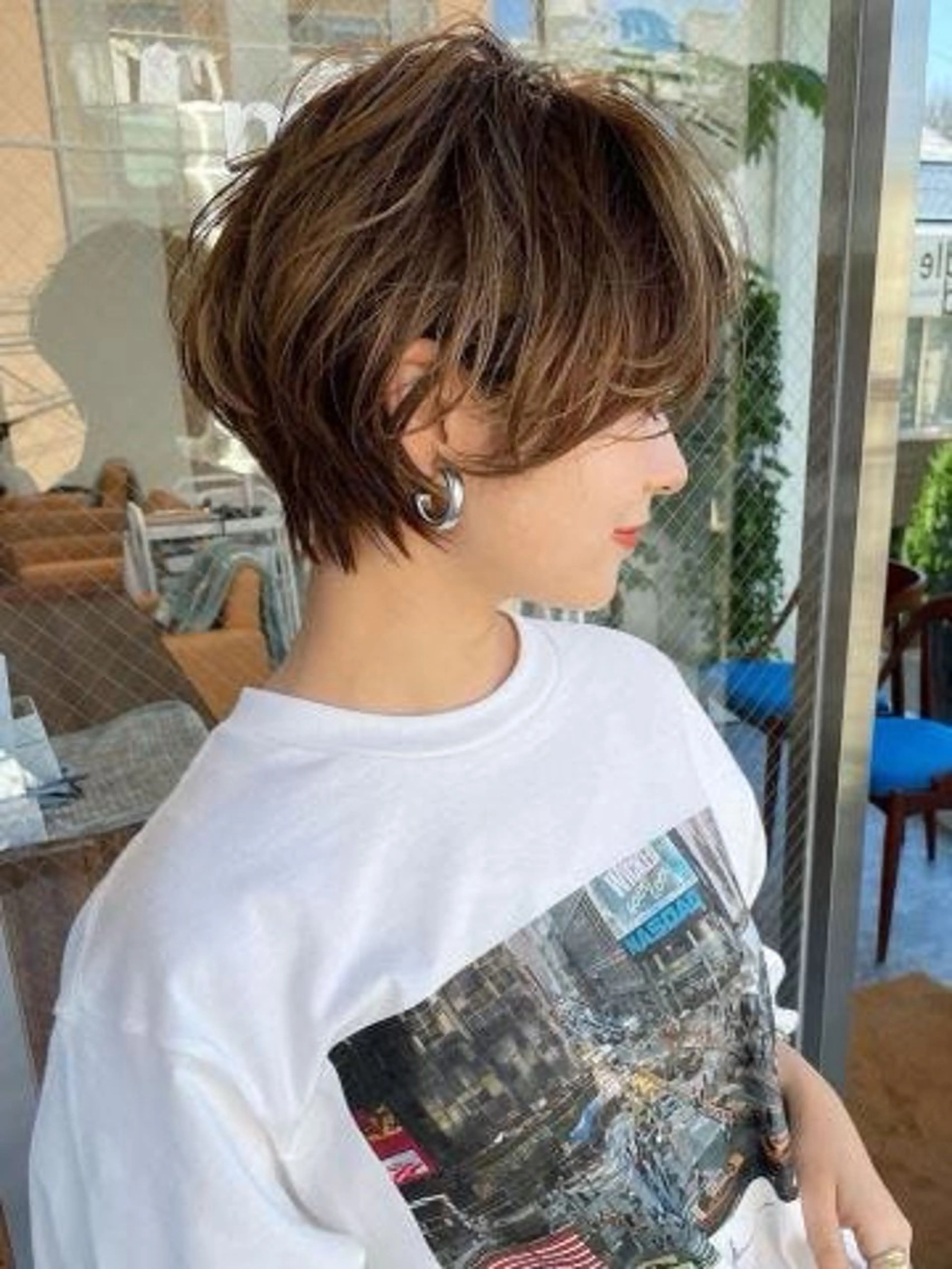 ショート 縮毛矯正・透明感 カラー💙acoのヘアスタイル