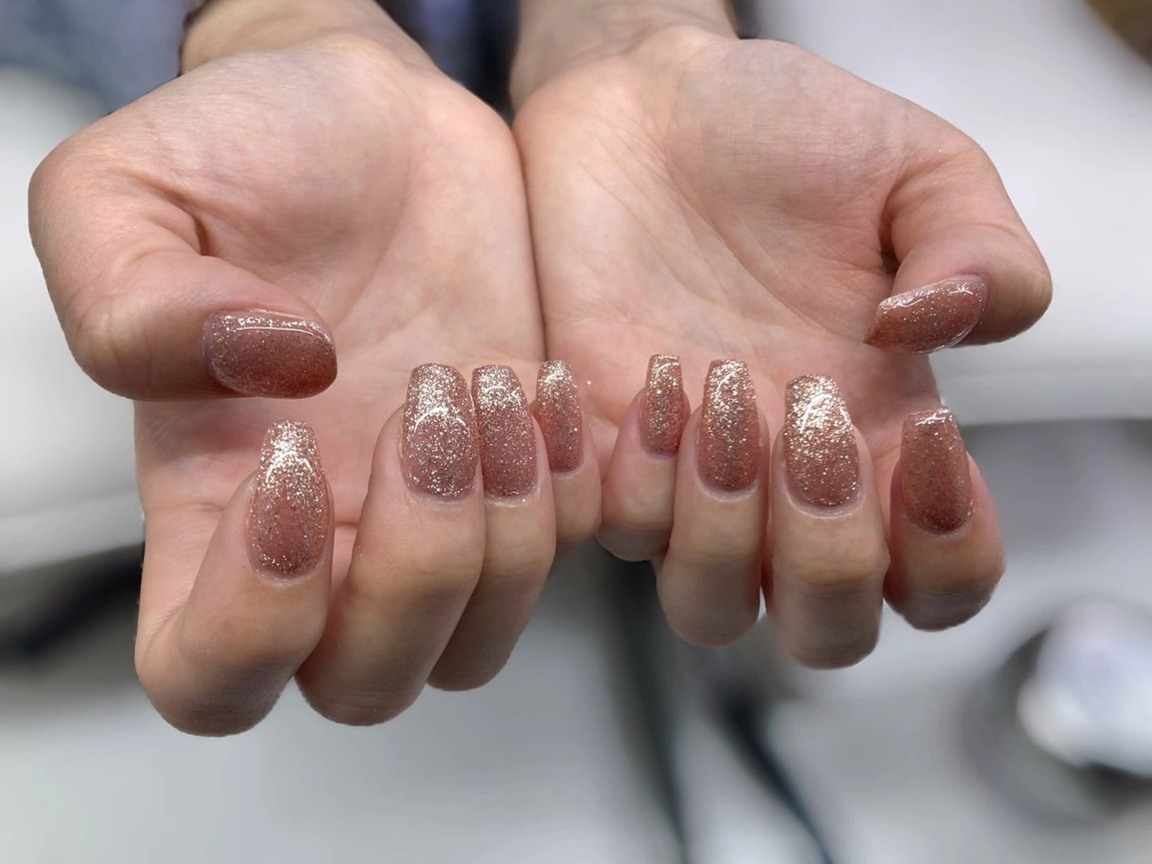 ネイル ラメ(グリッター) ワンカラーネイル YO♥ nails  横浜駅のネイルデザイン