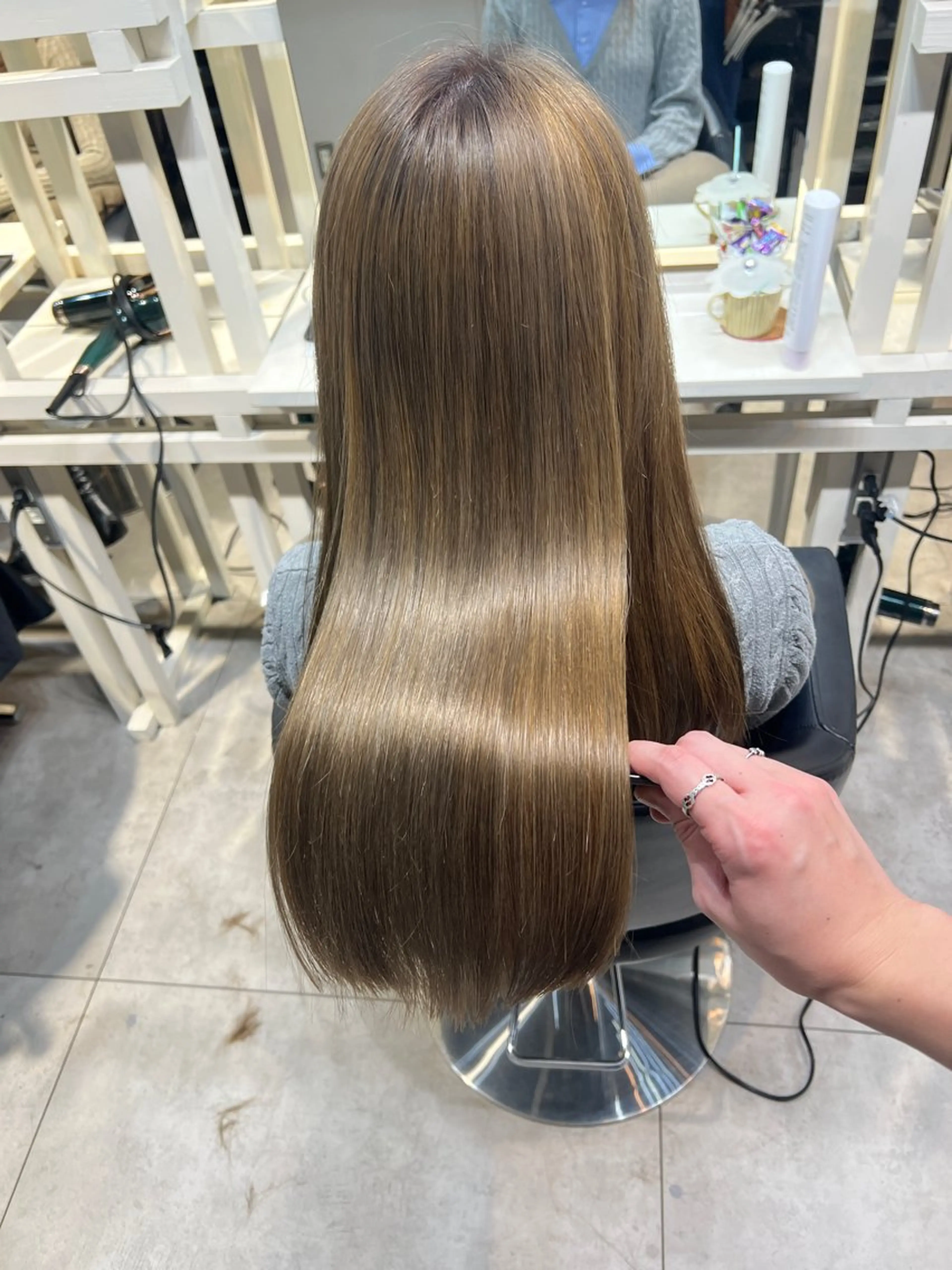 ロング ヘアカラー トリートメント 透明感カラー/恵比寿 /レイヤーカット大場のヘアスタイル