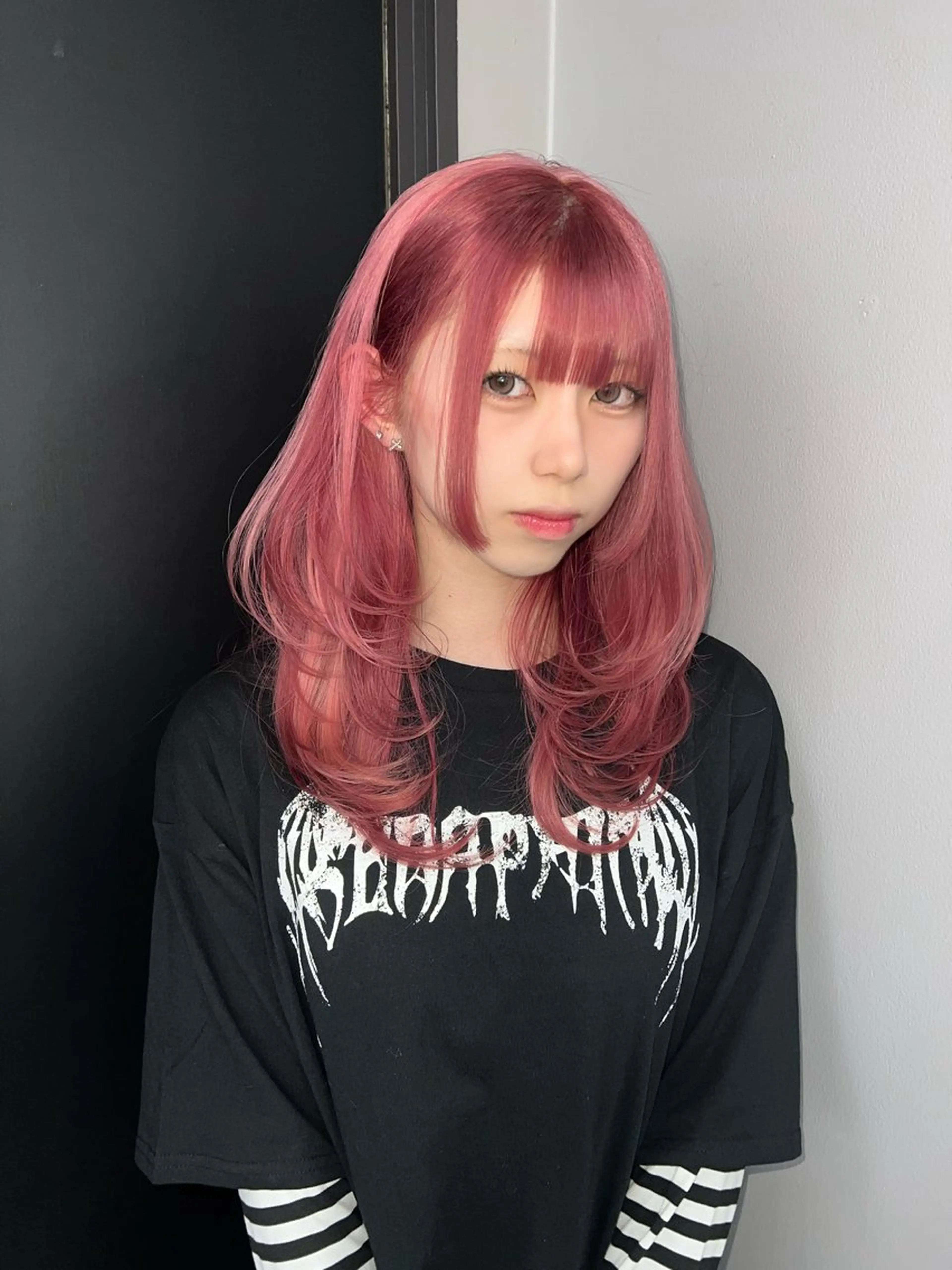 セミロング カット 田中 みなみのヘアスタイル