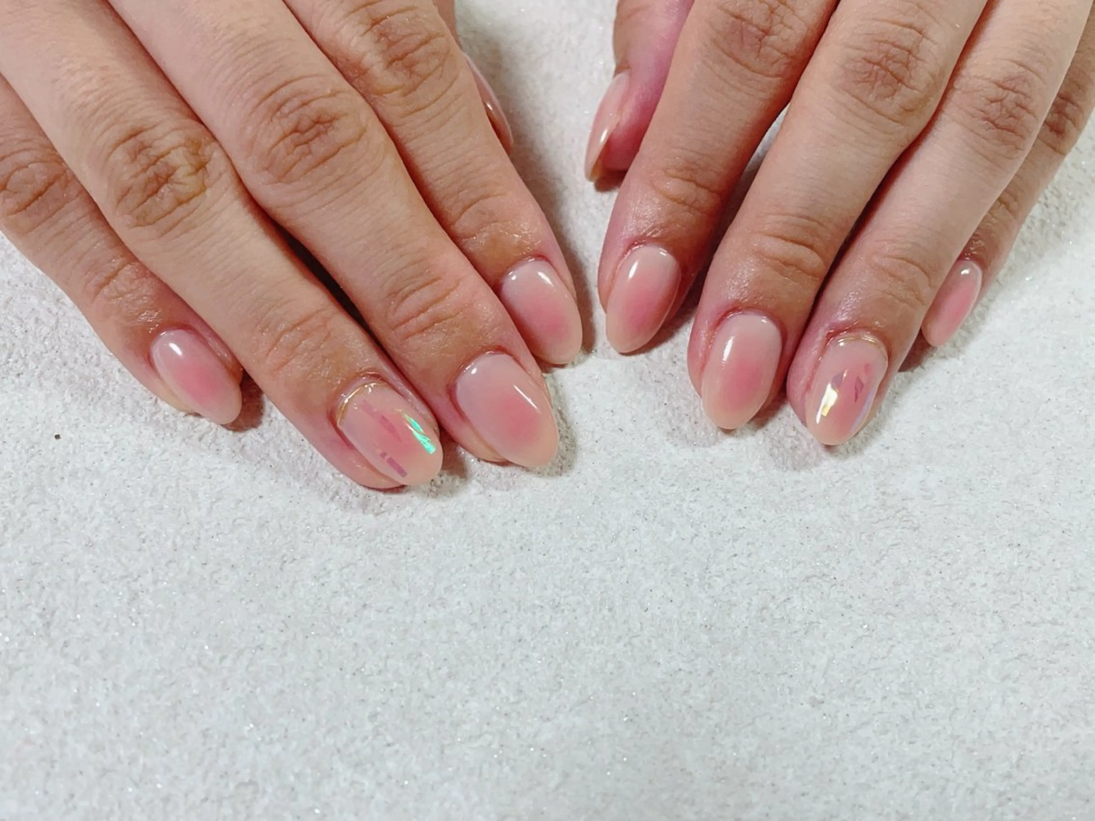 ネイル オーロラネイル フラワーネイル フットネイル フレンチネイル ジェルネイル ハンドネイル kikinail 溝の口のネイルデザイン