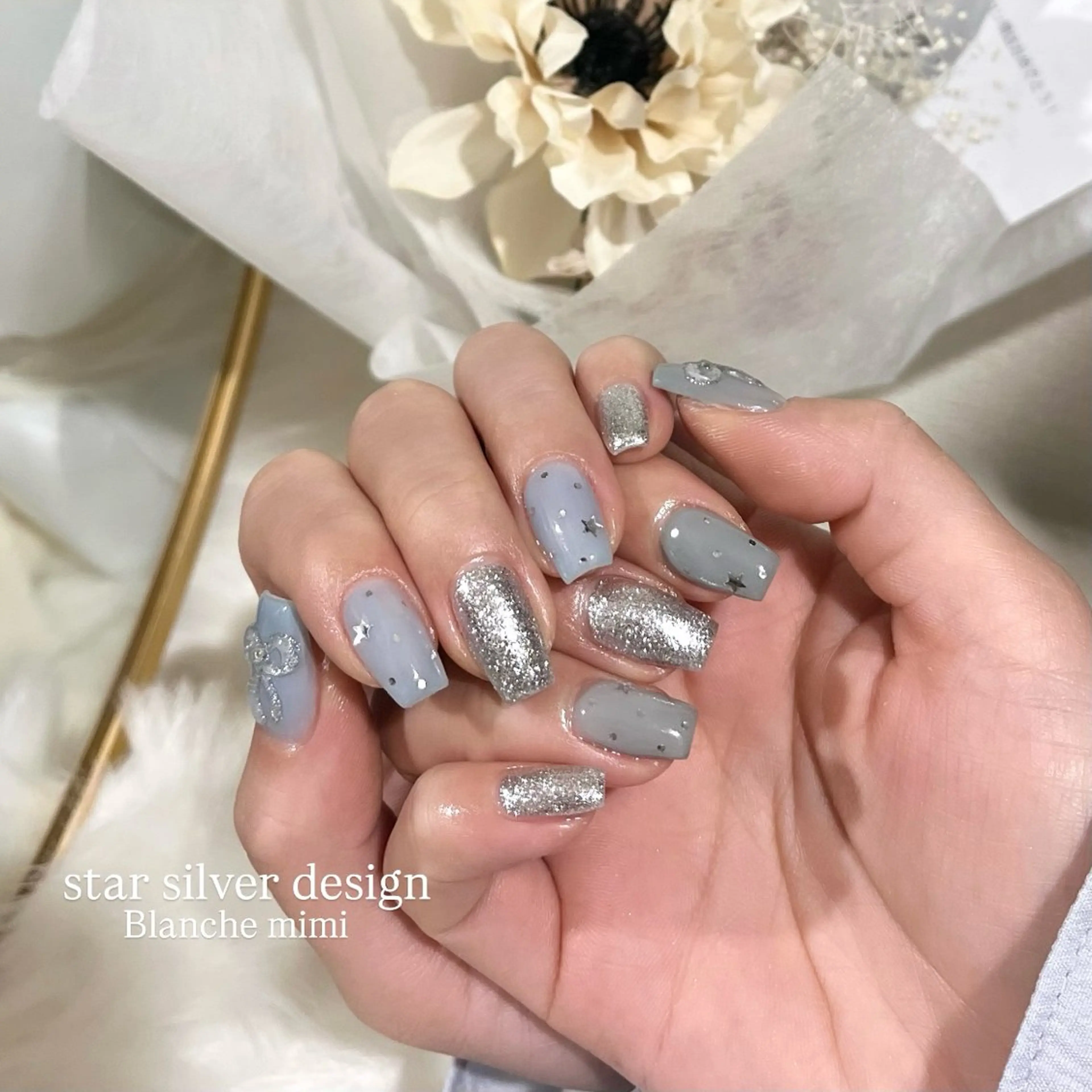 ネイル ハンドネイル Blanche mimi.u_aのネイルデザイン
