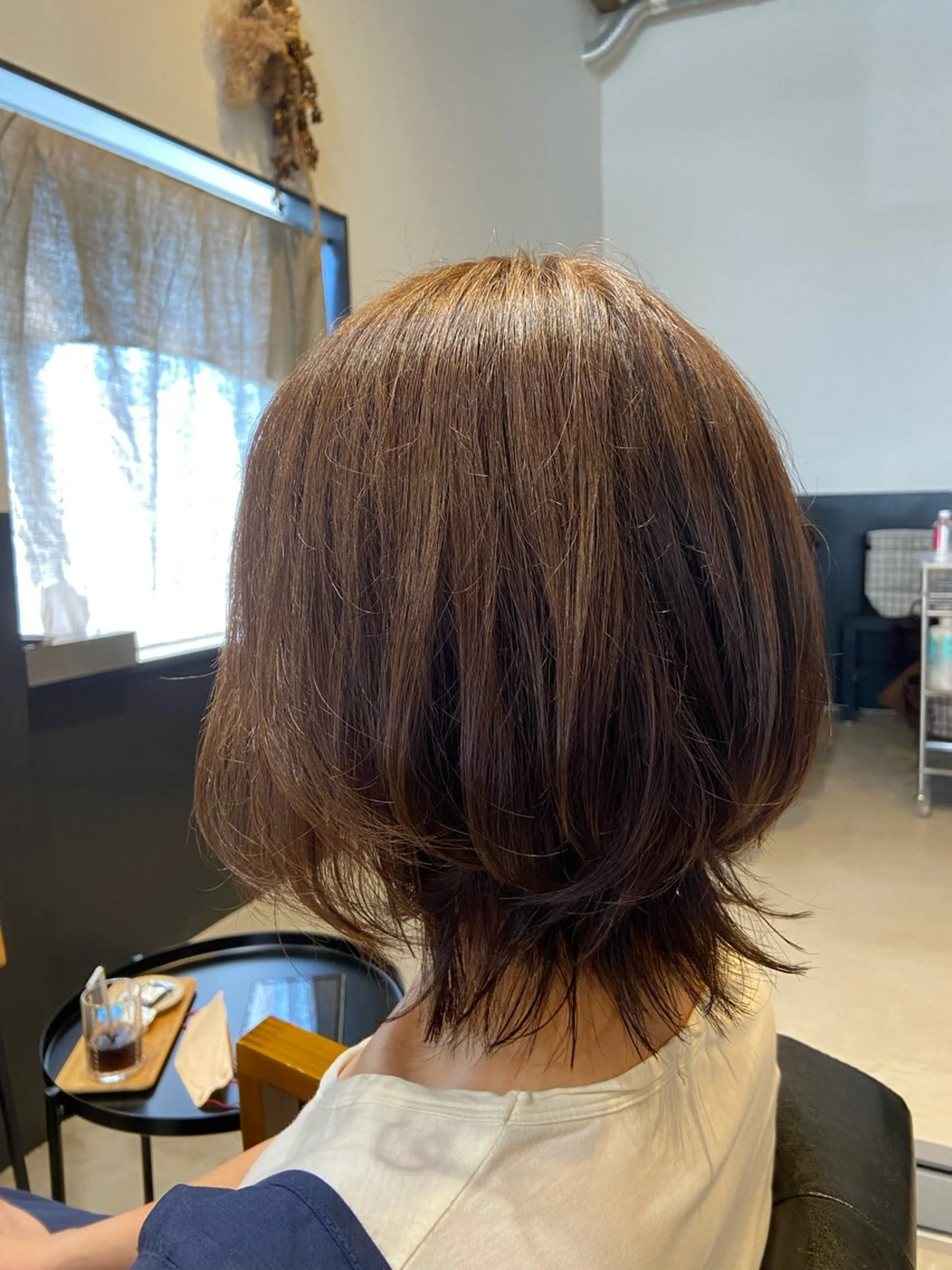 ミディアム ウルフカット hair salon TOKUNAGA所属・💫縮毛矯正/ カット💫徳永あい子のヘアスタイル