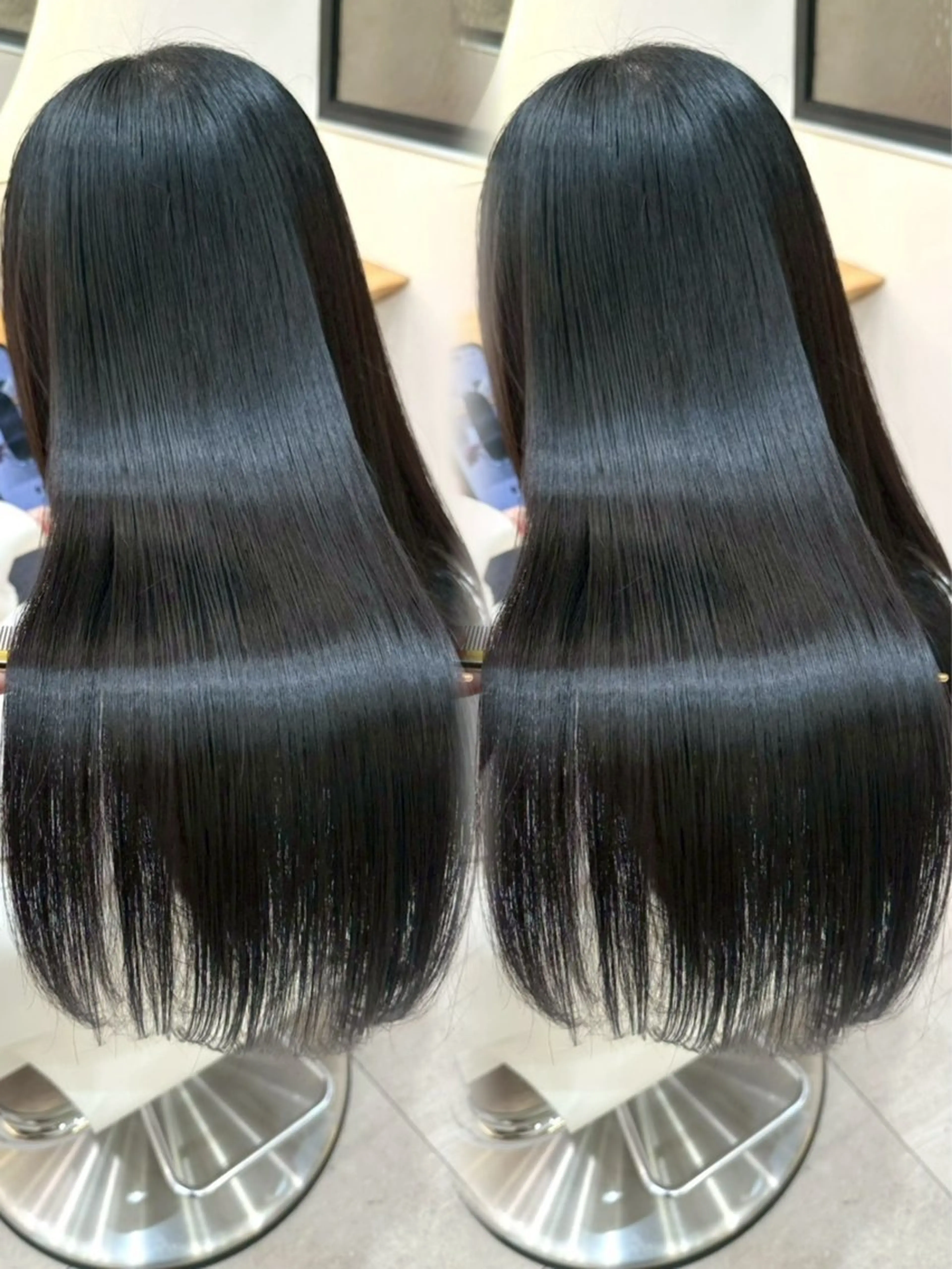 ロング 縮毛矯正 トリートメント 新宿/韓国ヘア kurea🎀のヘアスタイル