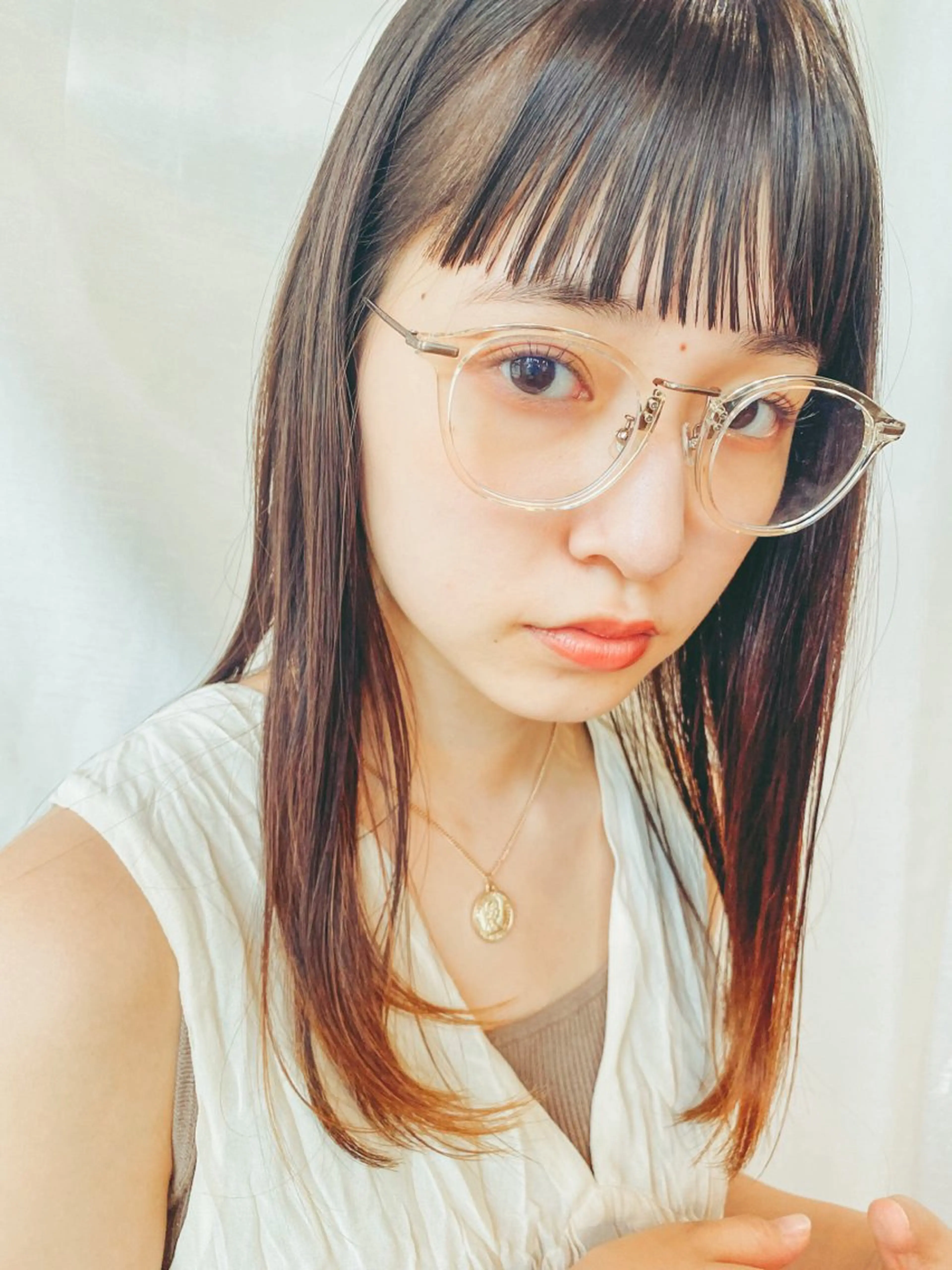 セミロング パーマ ANY mikuのヘアスタイル