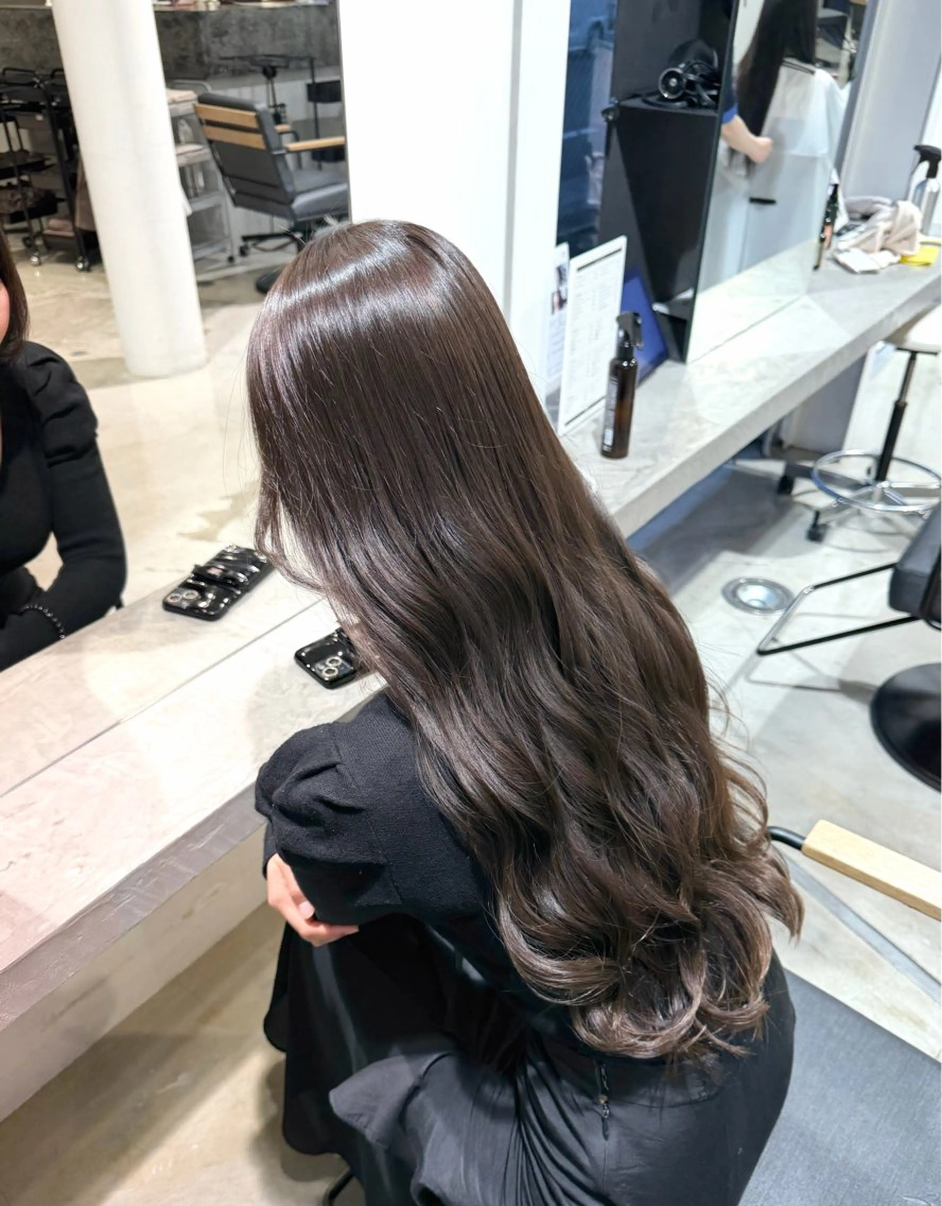 ロング カット ヘアカラー ハイトーン／ レイヤー／ボブのヘアスタイル