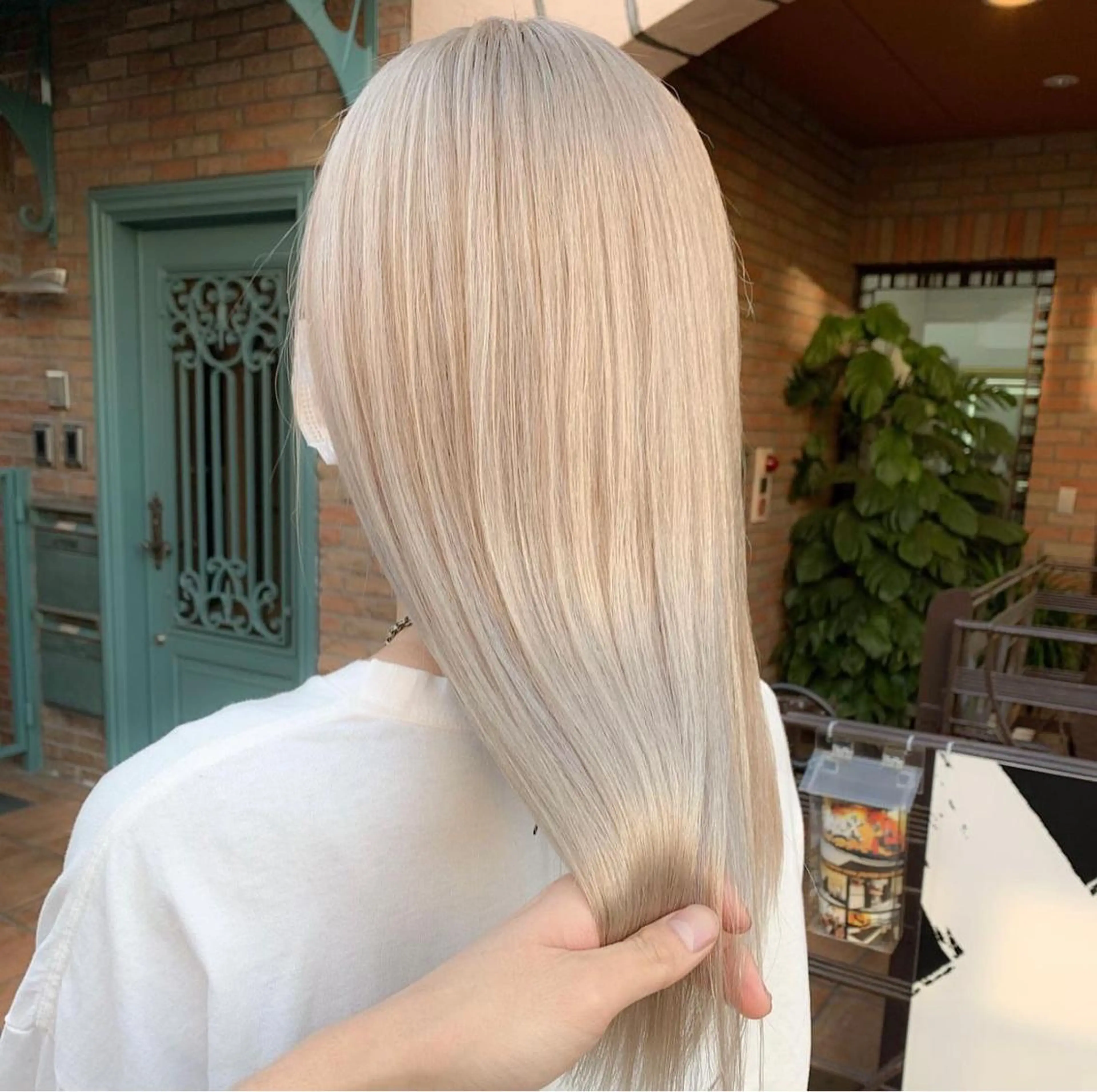 ロング カラー フェード・メッシュ ハイトーン/fumaのヘアスタイル