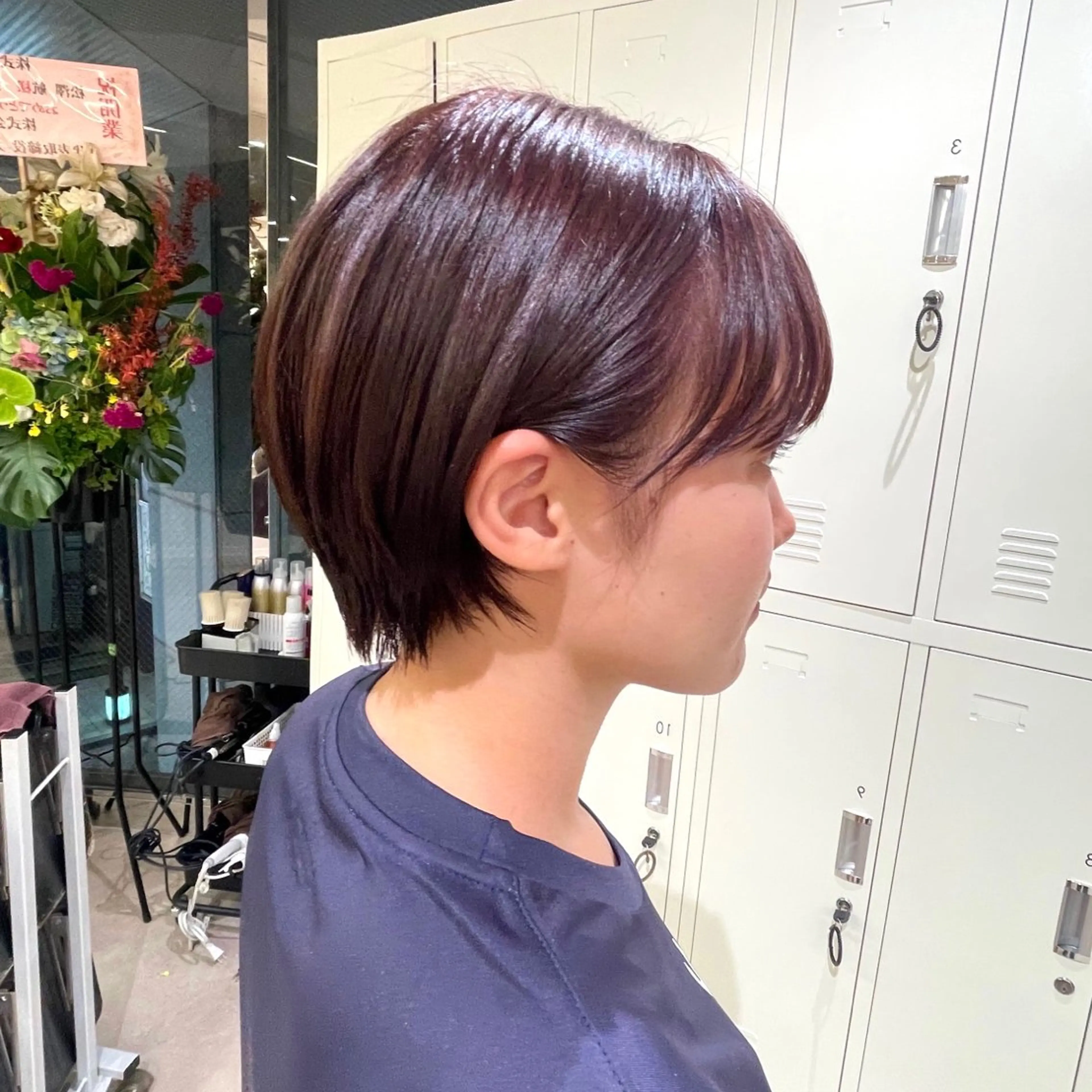 ショート カラー カット ヘアカラー ショート/ボブ/ 透明感カラー/ほのかのヘアスタイル