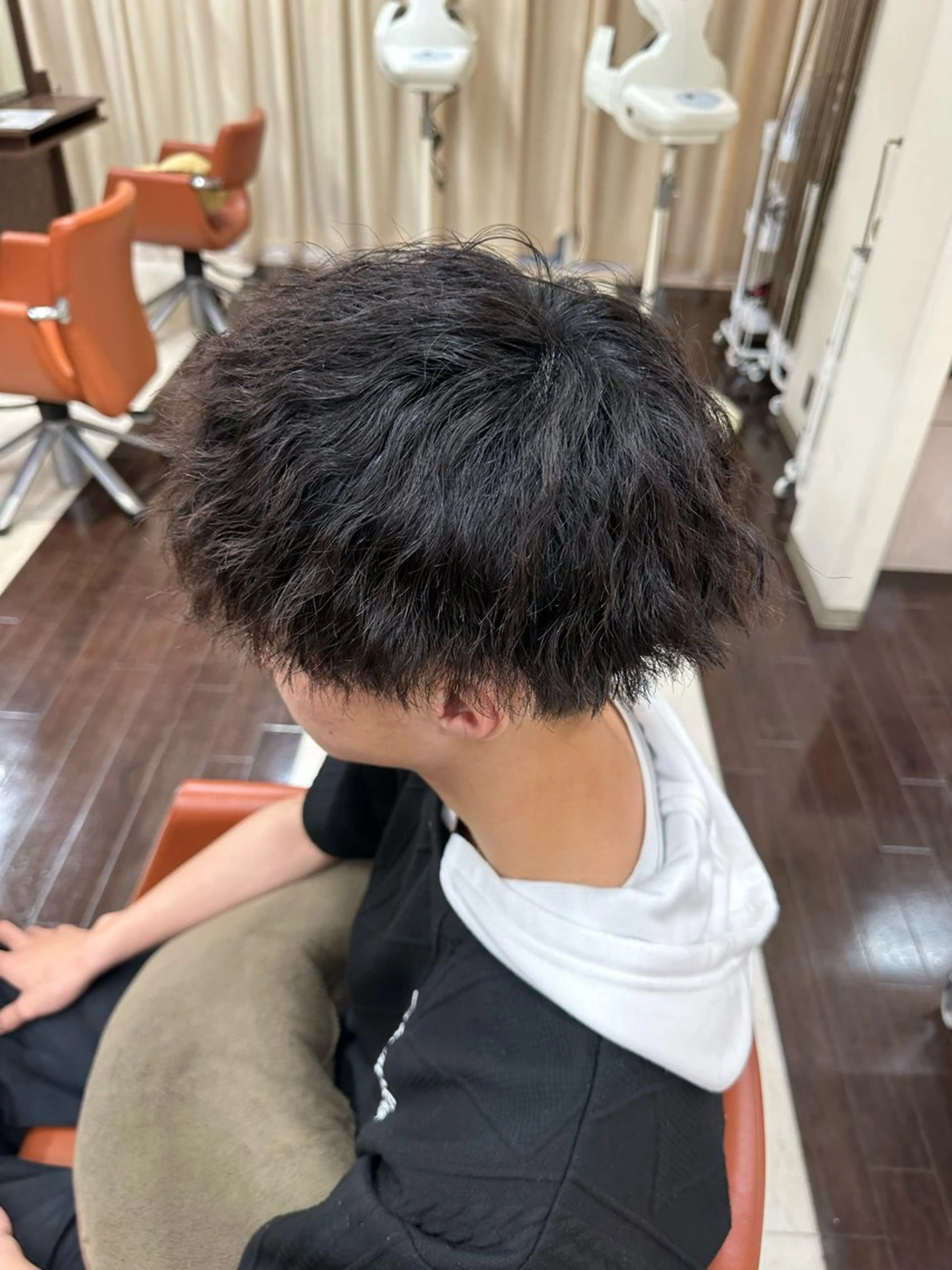 ショート カラー パーマ メンズ カット パーマ ヘアセット 毎月230人担当/ メンズヘア/清和武虎のヘアスタイル