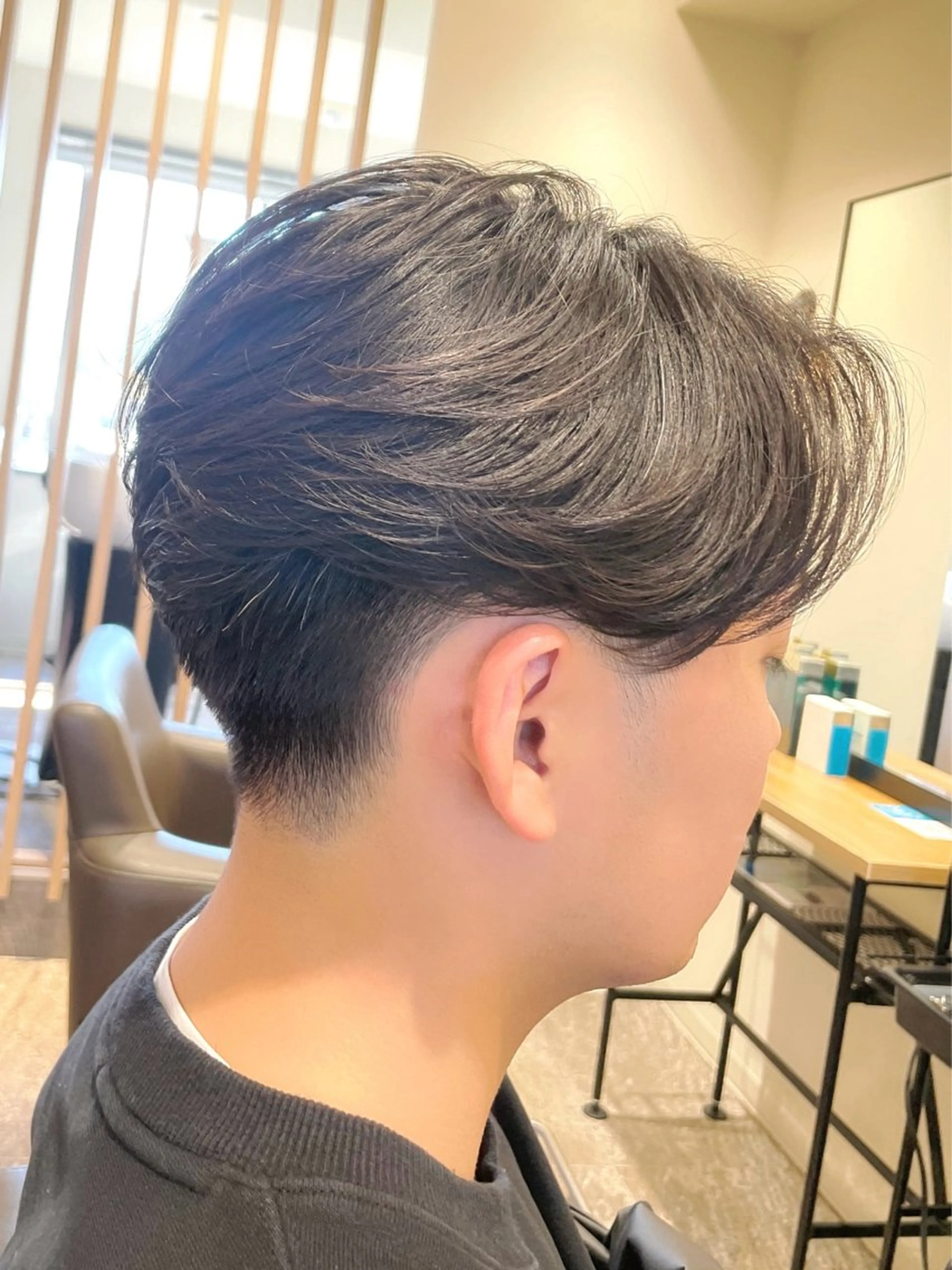 メンズ メンズパーマ カット パーマ 匠メンズショート✖️ アップバングNoroのヘアスタイル