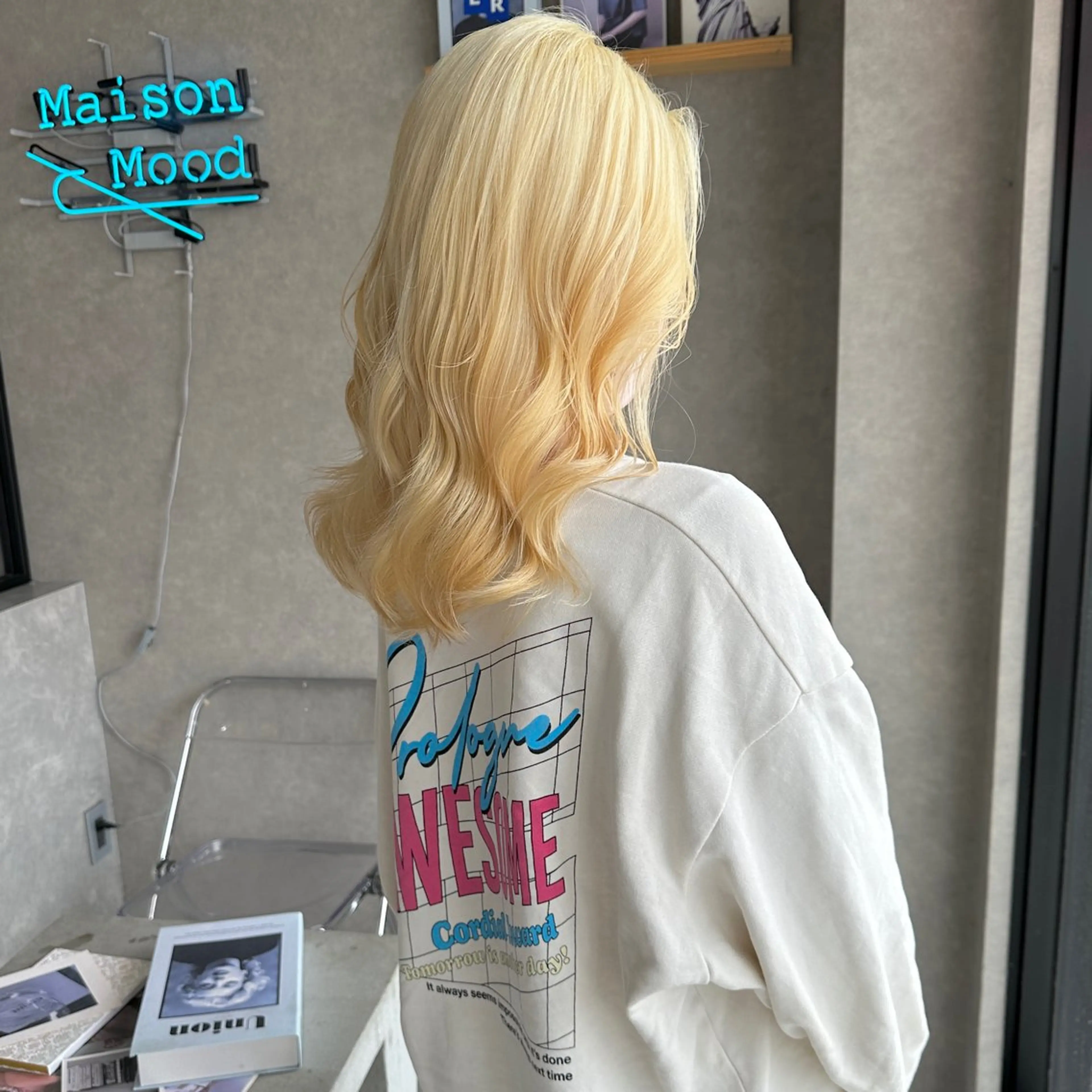 ミディアム カラー はちすか るかのヘアスタイル