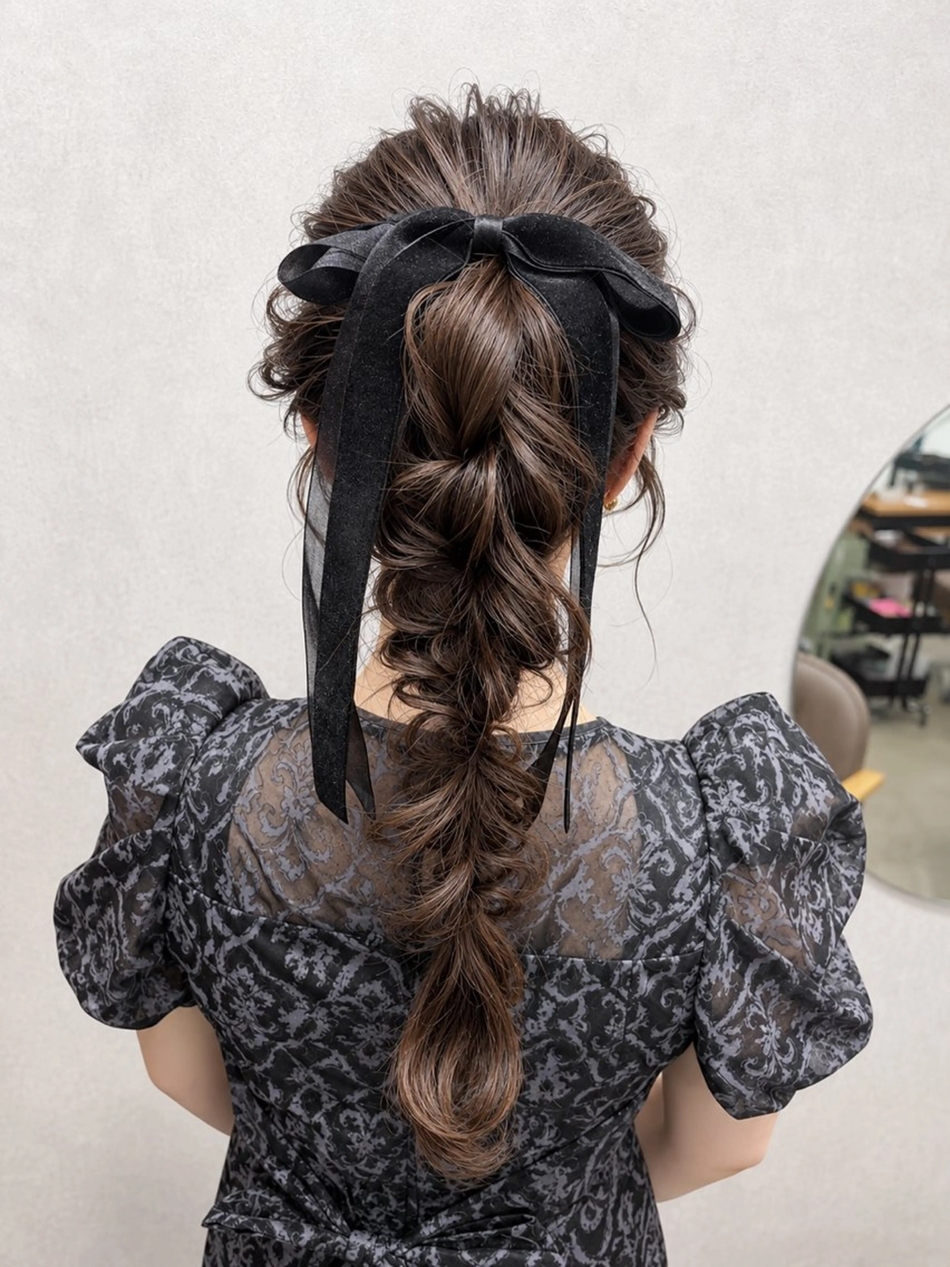 ロング ヘアセット maya レイヤーカットのヘアスタイル