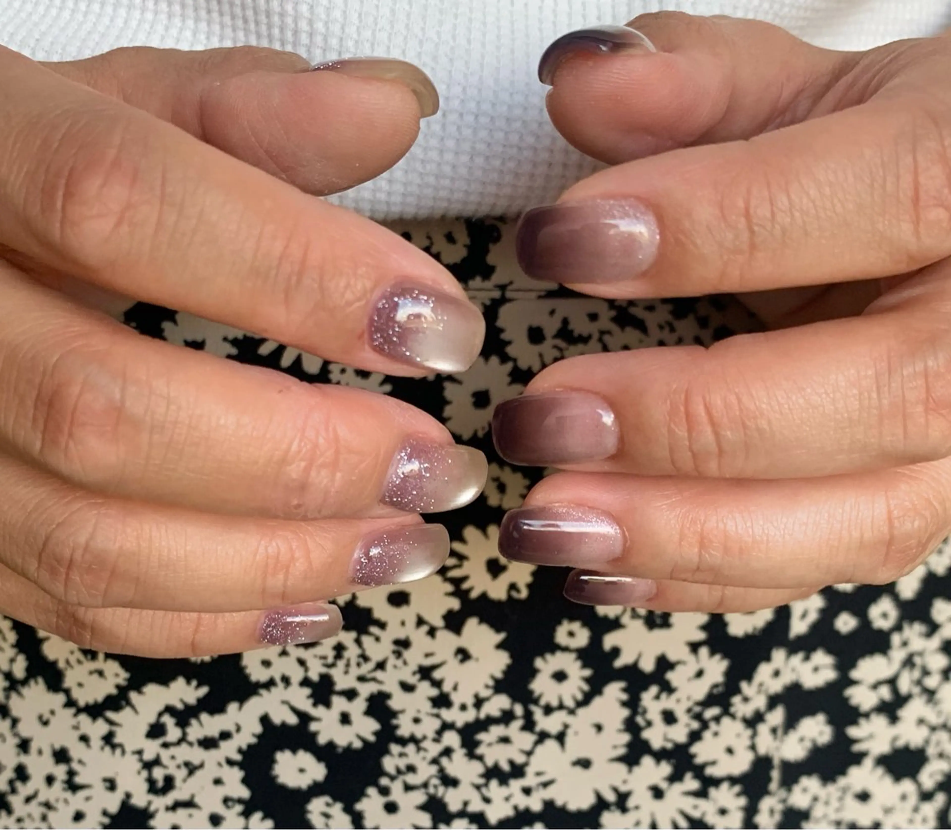 ネイル フラッシュネイル マグネットネイル ニュアンスネイル オフィスネイル ショートネイル ハンドネイル sufu. nail YUKIのネイルデザイン