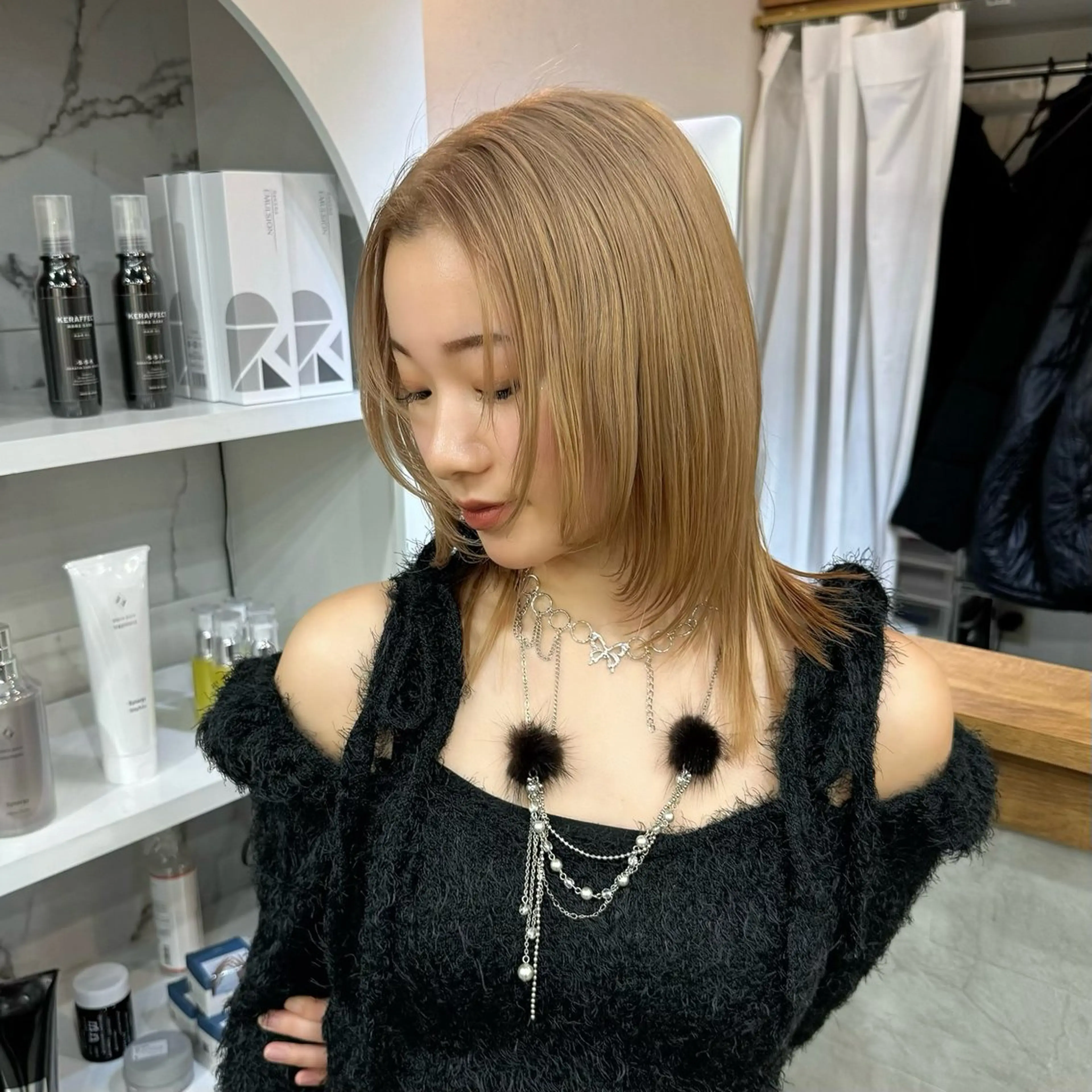 ミディアム エクステモデル募集 💗大阪梅田/川上のヘアスタイル