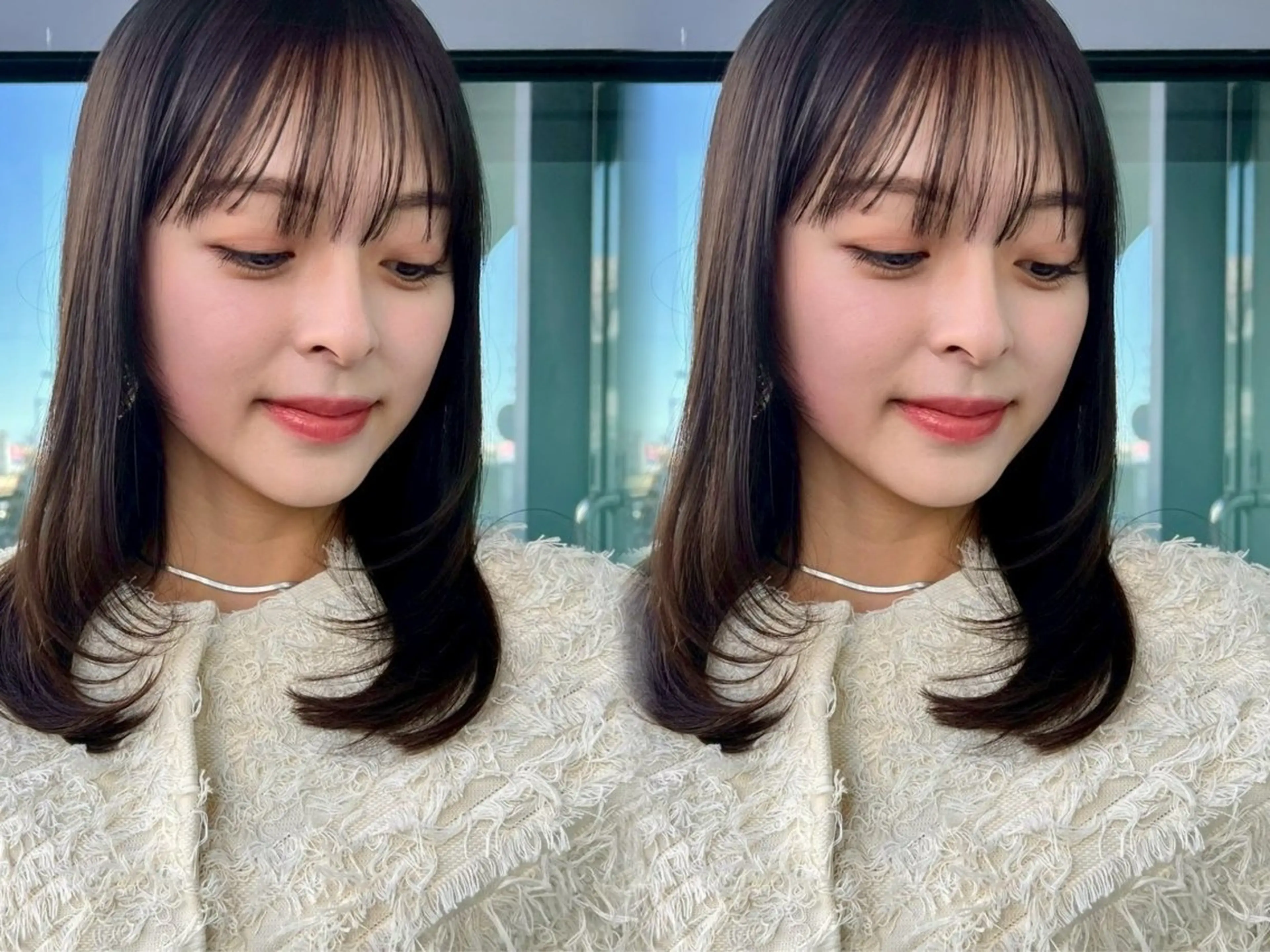 セミロング カラー カット ヘアカラー トリートメント chic channel伊藤のヘアスタイル