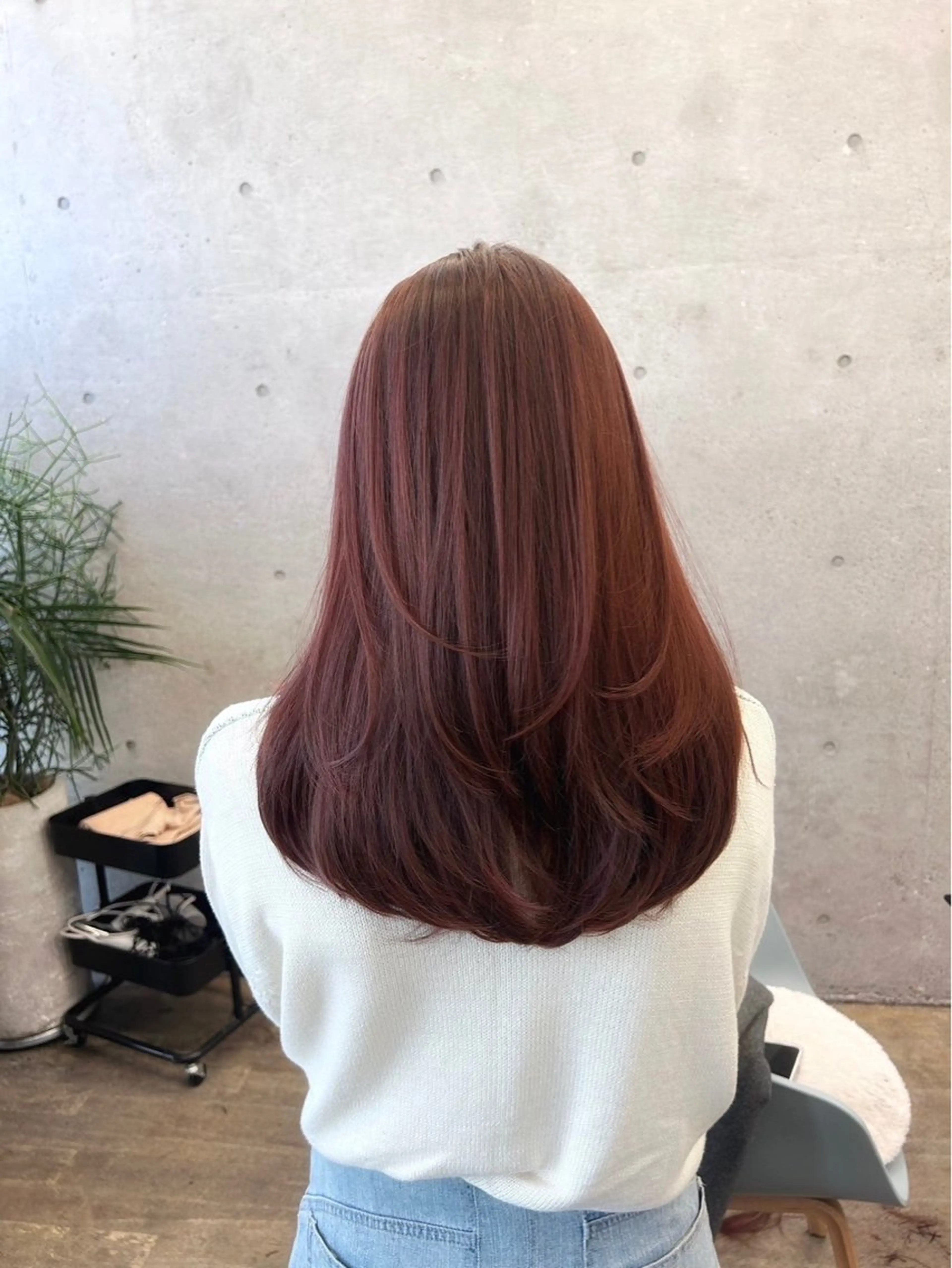 ロング カラー バイオレットカラー ANLY. 明治神宮前所属・うる艶/透明感カラー 🐇🤍もものヘアスタイル