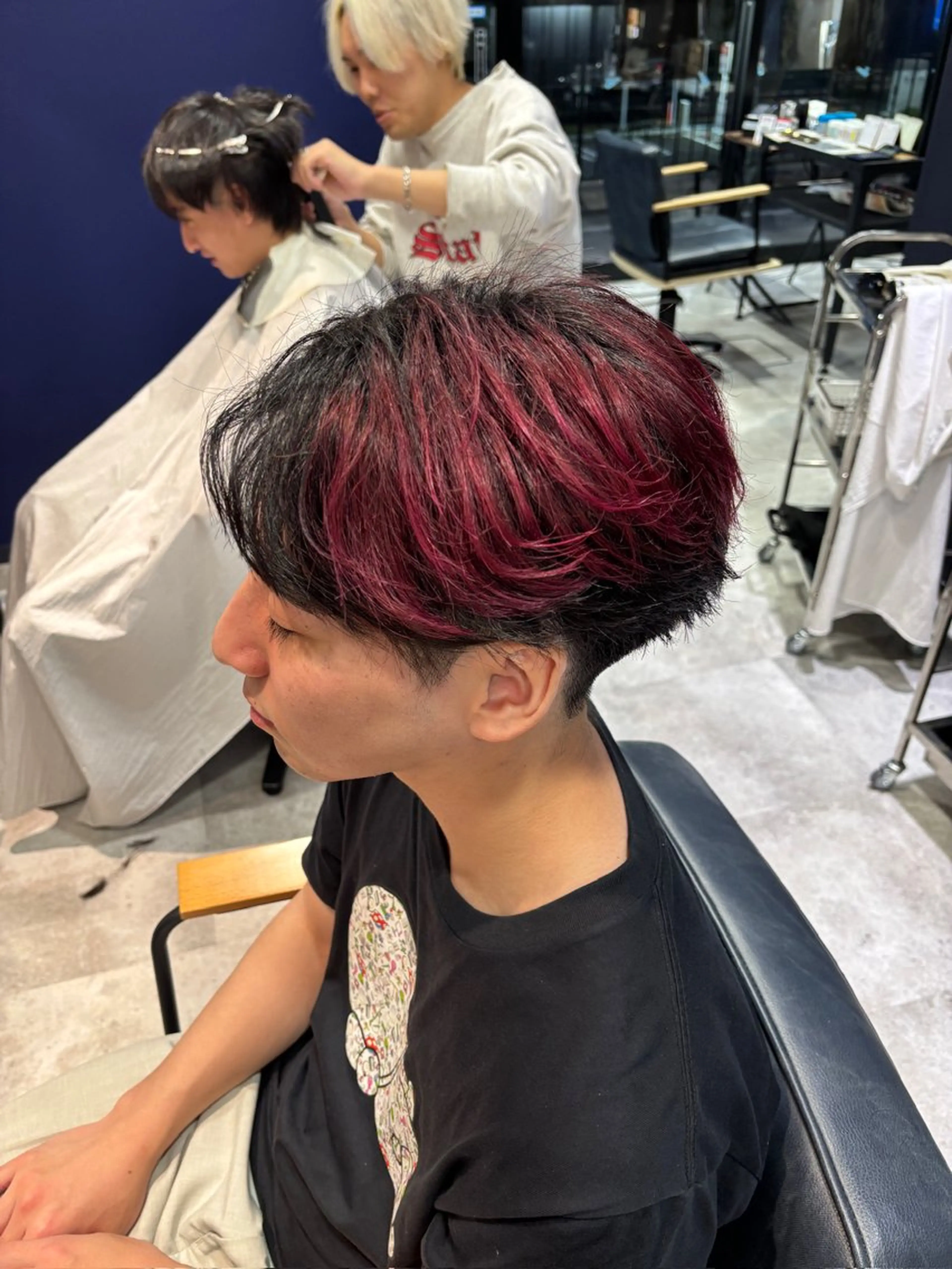 ショート カラー メンズ メンズ専門/阿部修士 カットモデル募集中のヘアスタイル