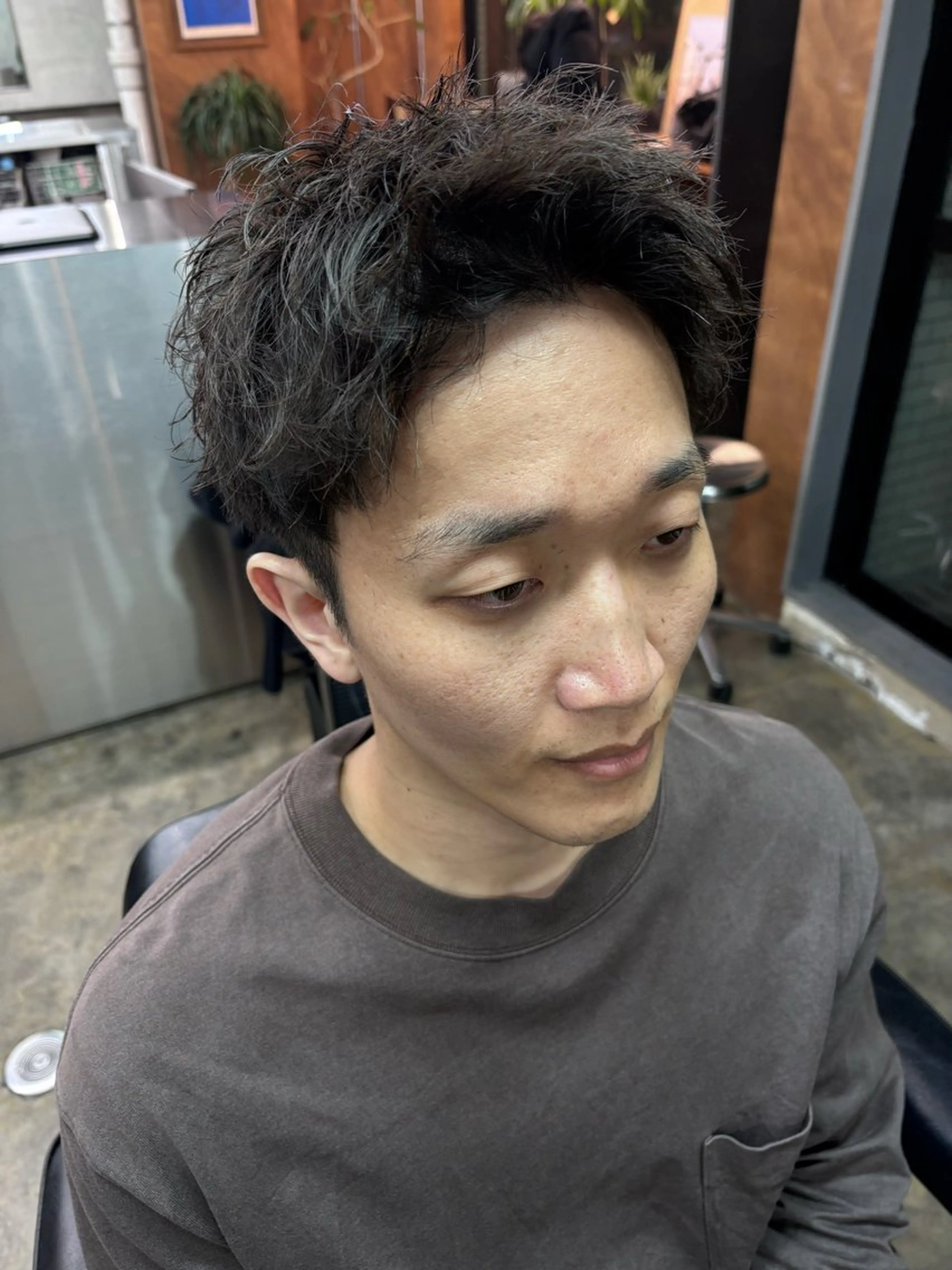 パーマ メンズ カット パーマ 土岐 仁/メンズ専門 パーマ特化美容師🌀のヘアスタイル