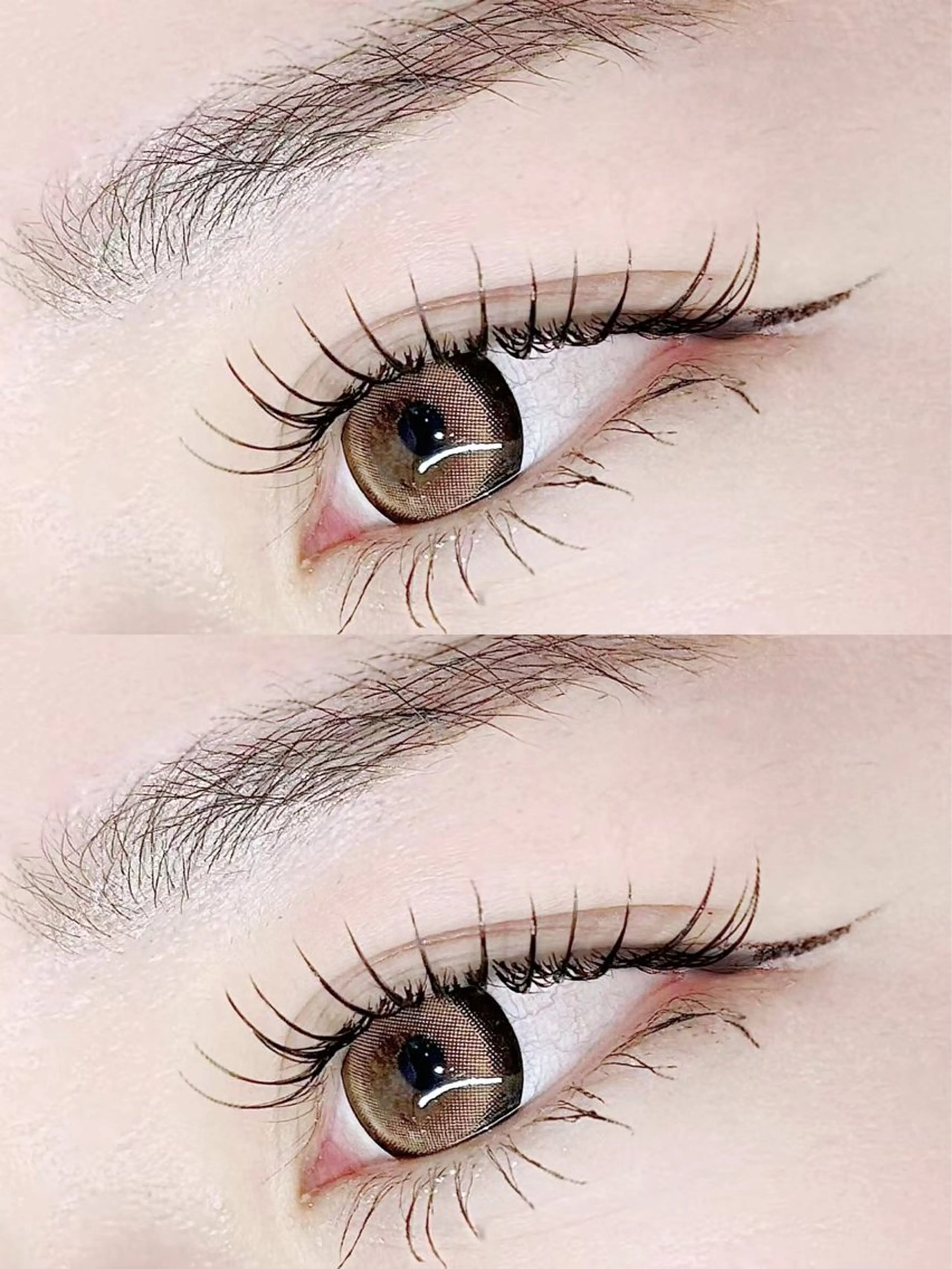 フラットラッシュ80本 ナチュラル目にの写真