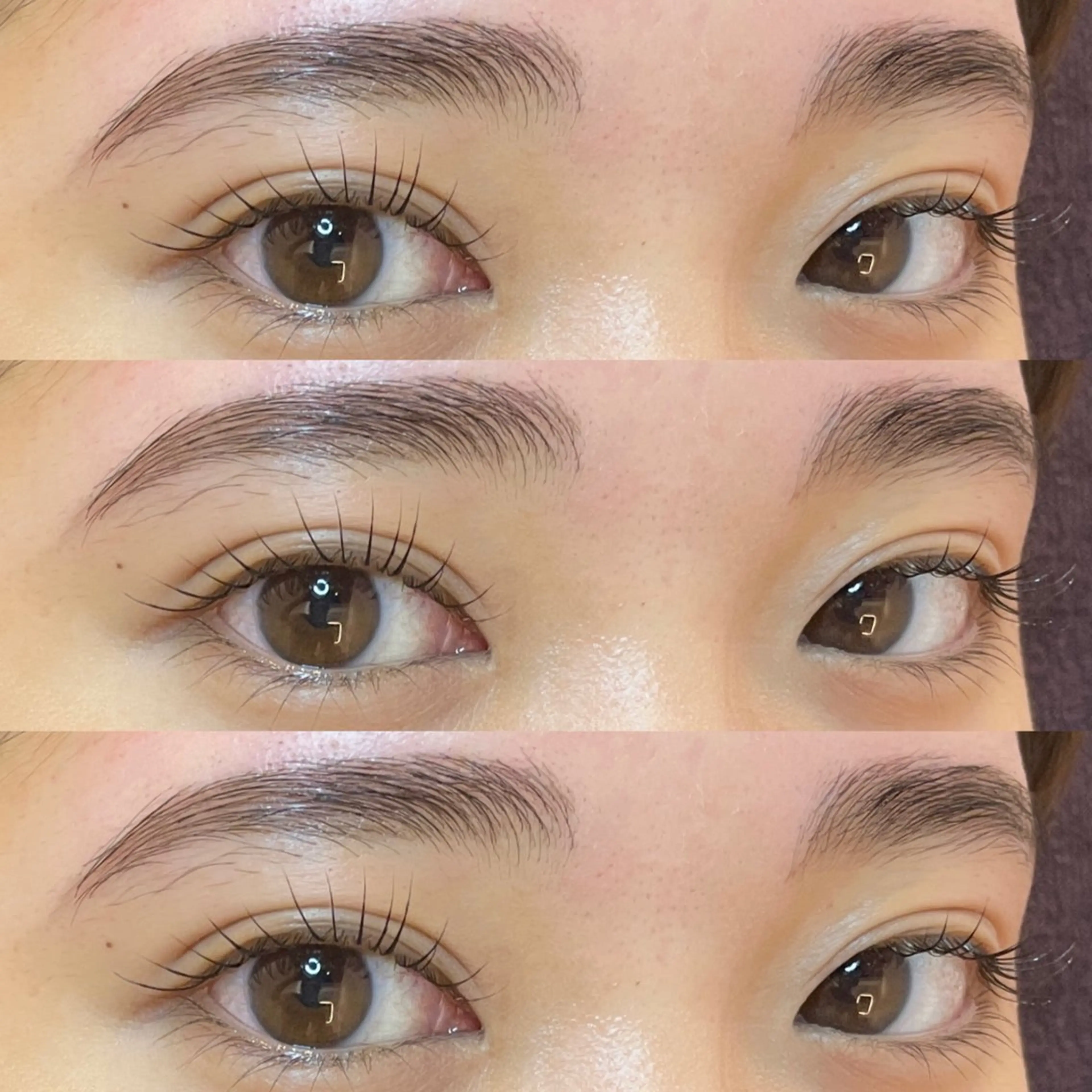 マツエク・マツパ ナチュラル パリジェンヌラッシュリフト まつげパーマ 一重×まつ毛パーマ 表参道eyelist KONOMIのマツエク・マツパデザイン