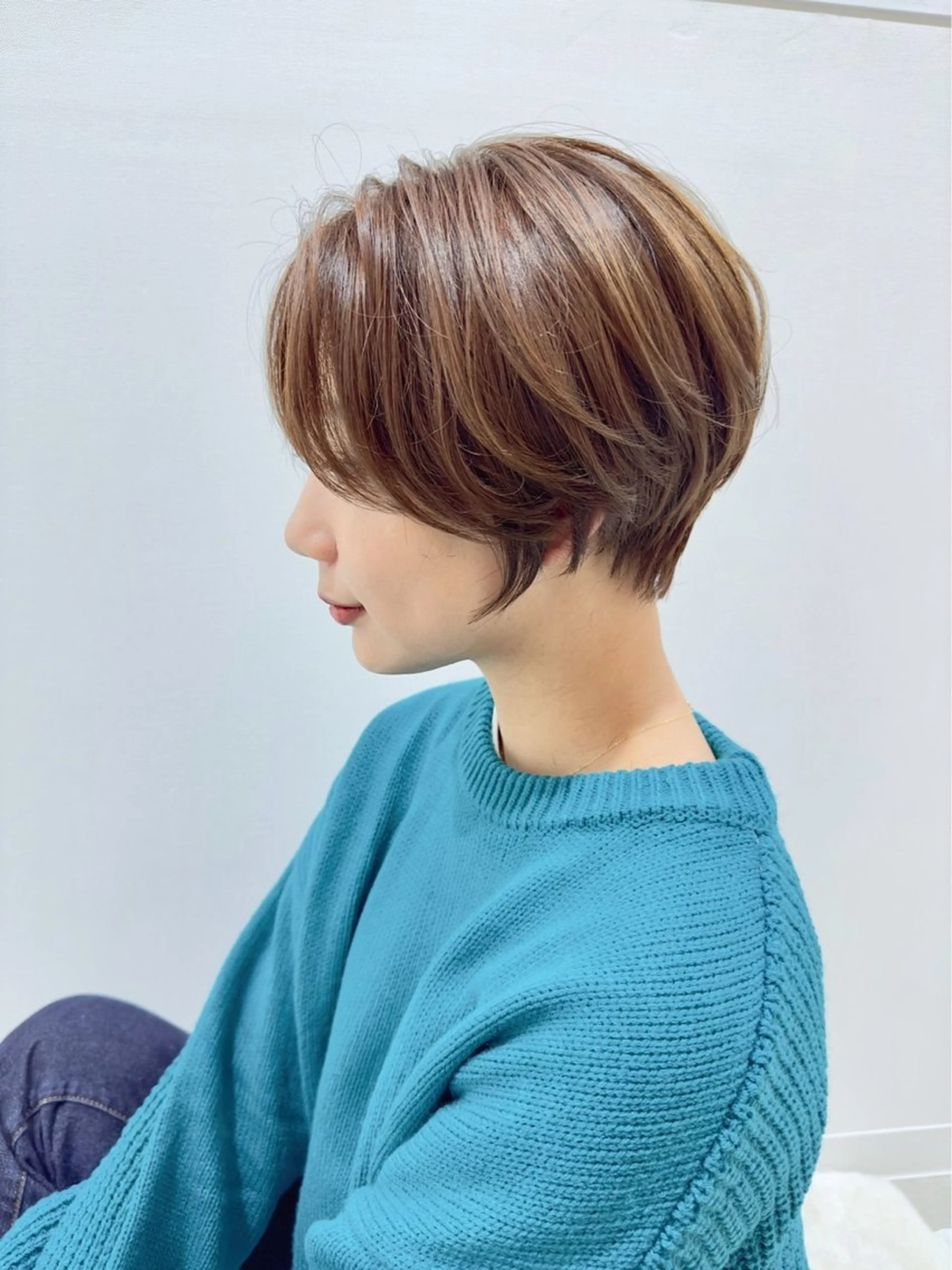 ショート カラー 永石 優翔のヘアスタイル