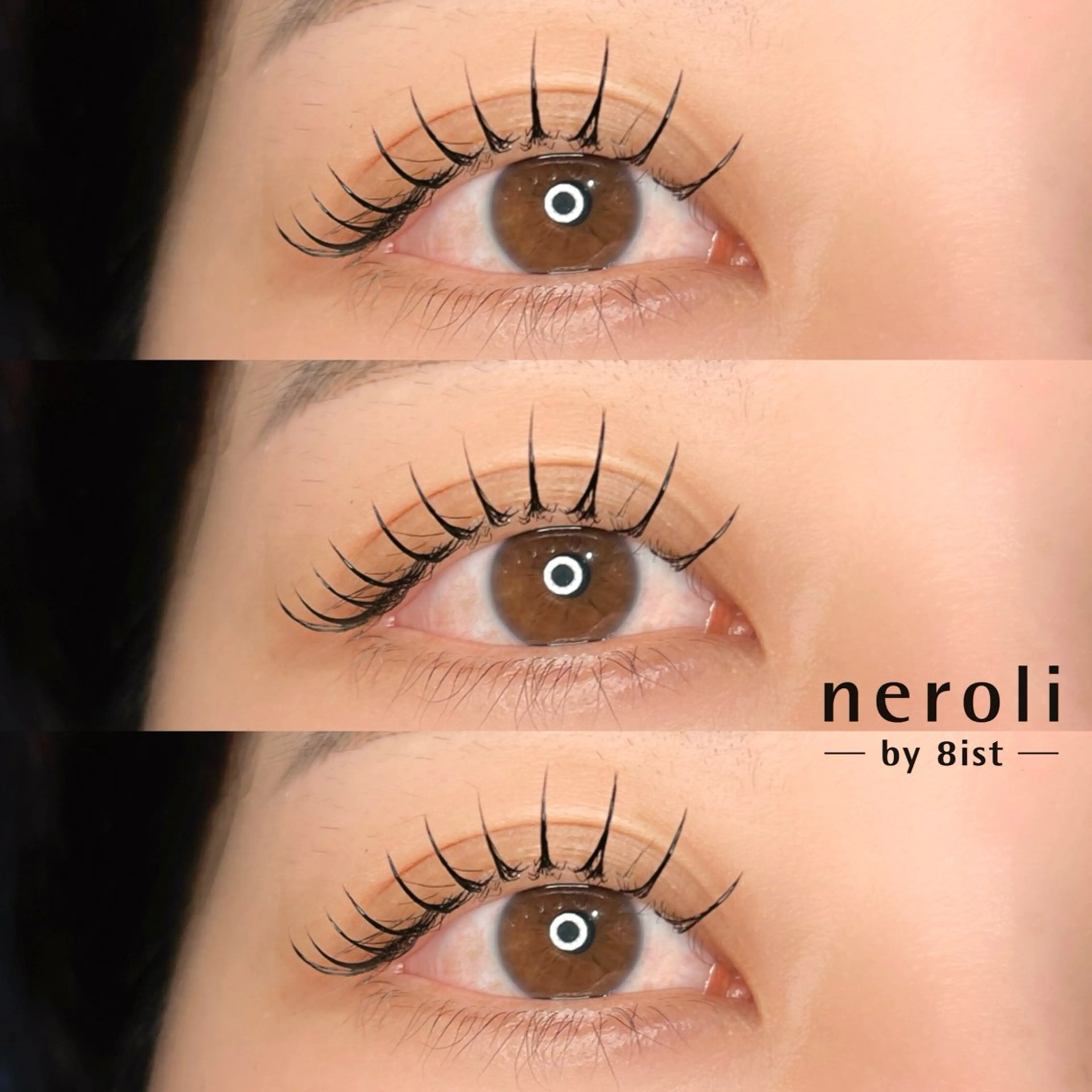 マツエク・マツパ フラットラッシュ パリジェンヌラッシュリフト Hoshi .のマツエク・マツパデザイン