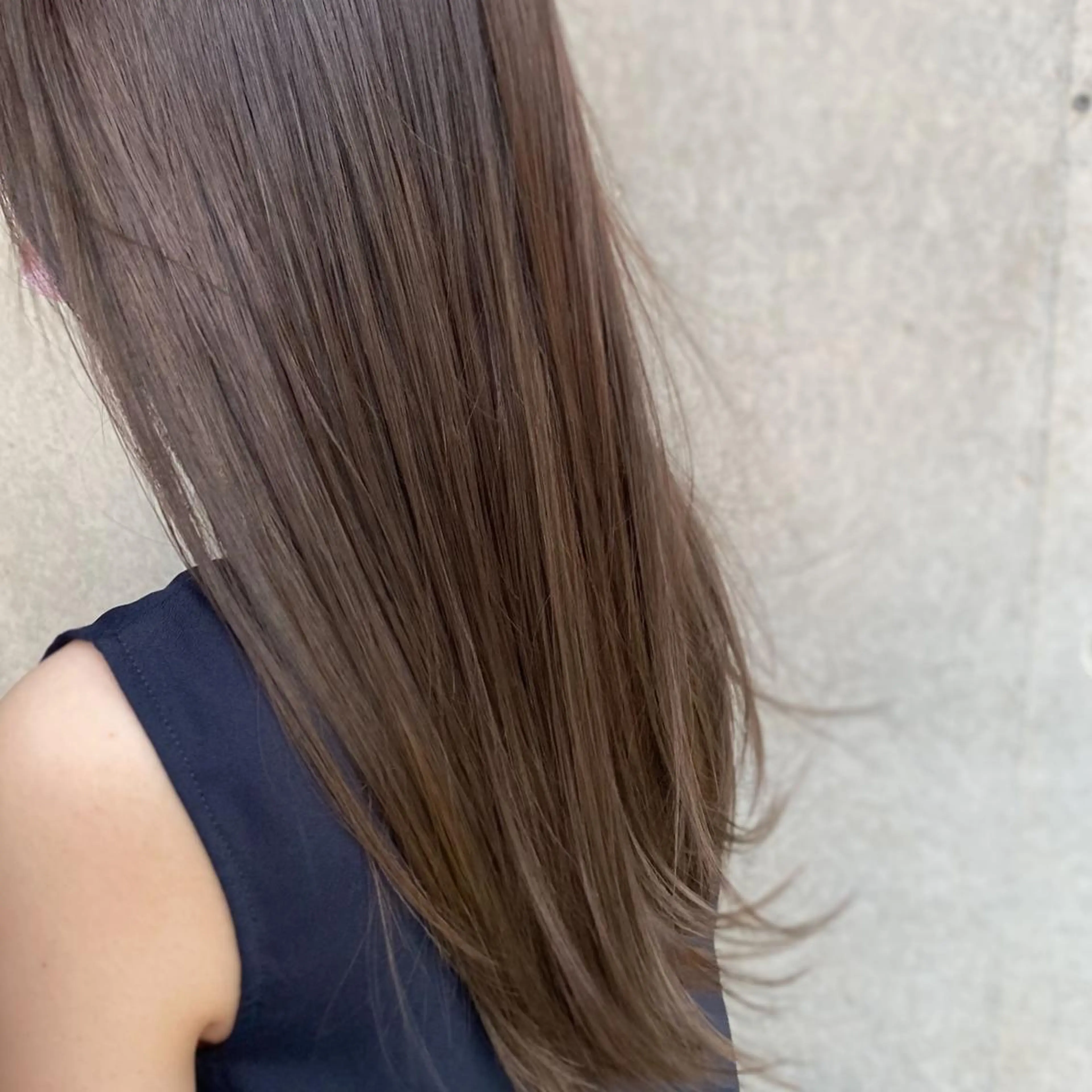 セミロング カラー モテ前髪 タゴメ シンヤのヘアスタイル