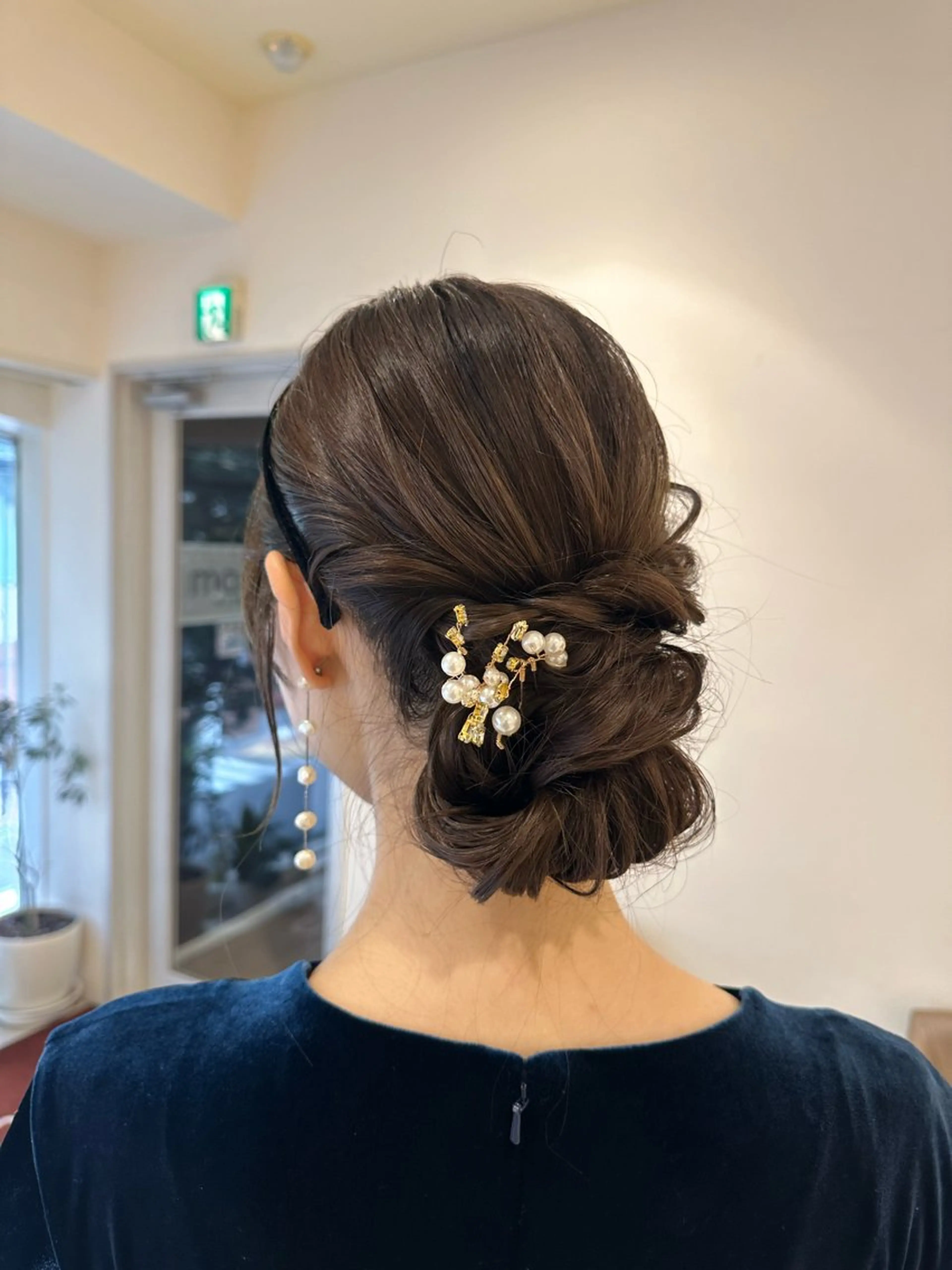 ロング カラー ヘアアレンジ タイトボブ個性派カラ ーAKANEのヘアスタイル