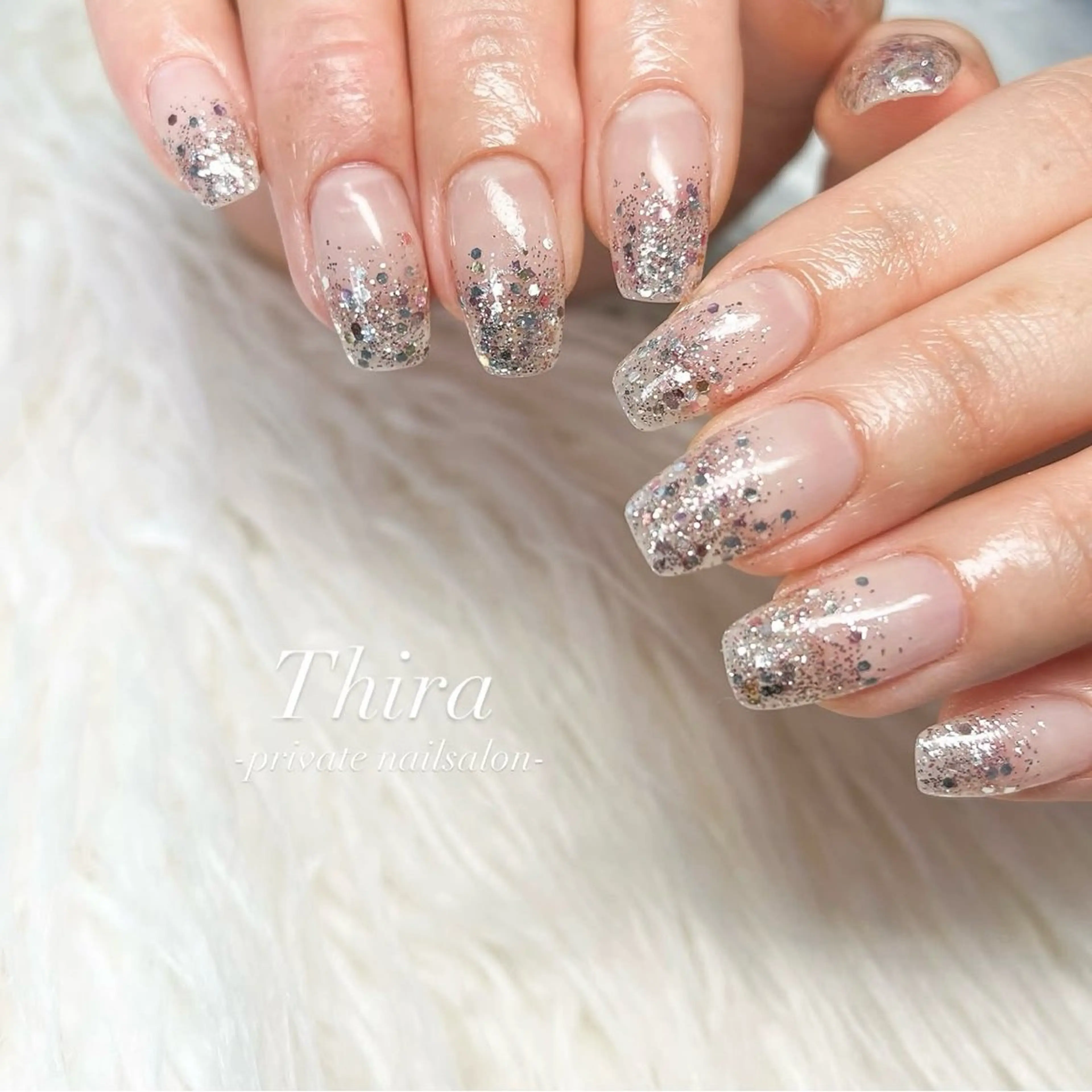 ネイル ラメ(グリッター) ハンドネイル Nail saeのネイルデザイン