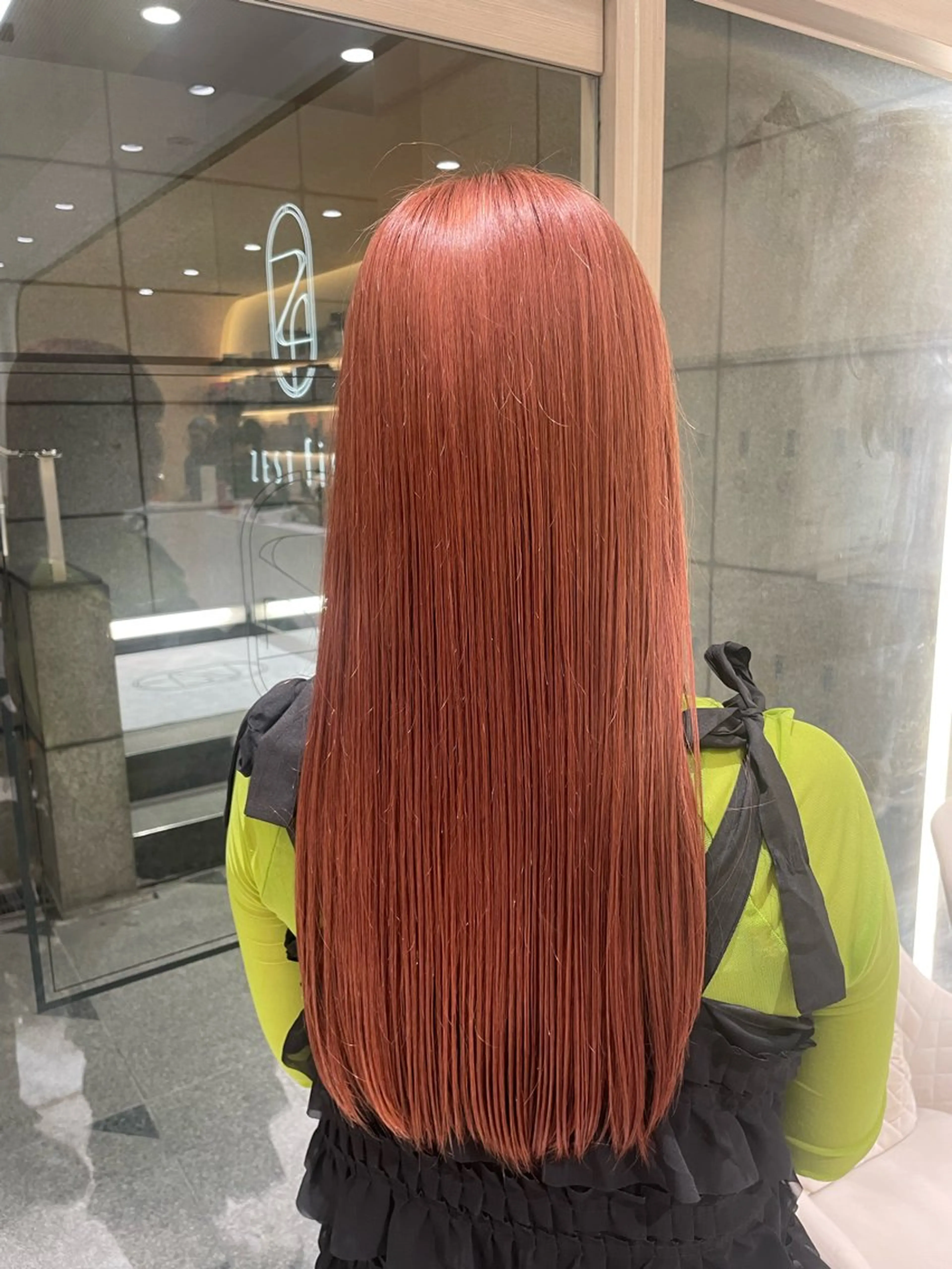 ロング カラー ブリーチ ケアブリーチ 透明感カラー ダブルカラー ハイライトカラー 透明感カラー/ 縮毛矯正/ユイ☆彡のヘアスタイル