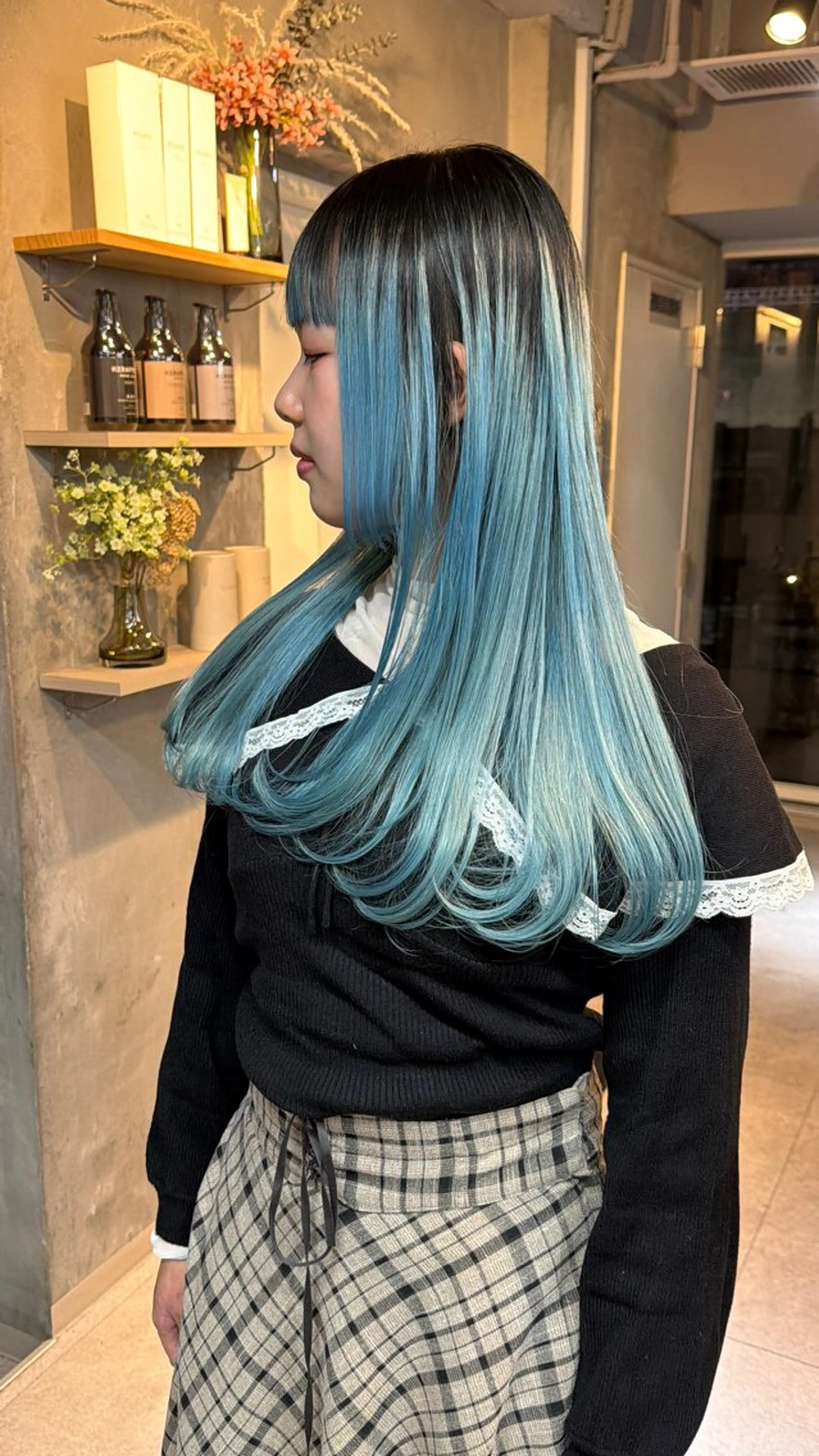 ロング カラー ヘアカラー AIRI/難波/ ハイトーン/髪質改善のヘアスタイル