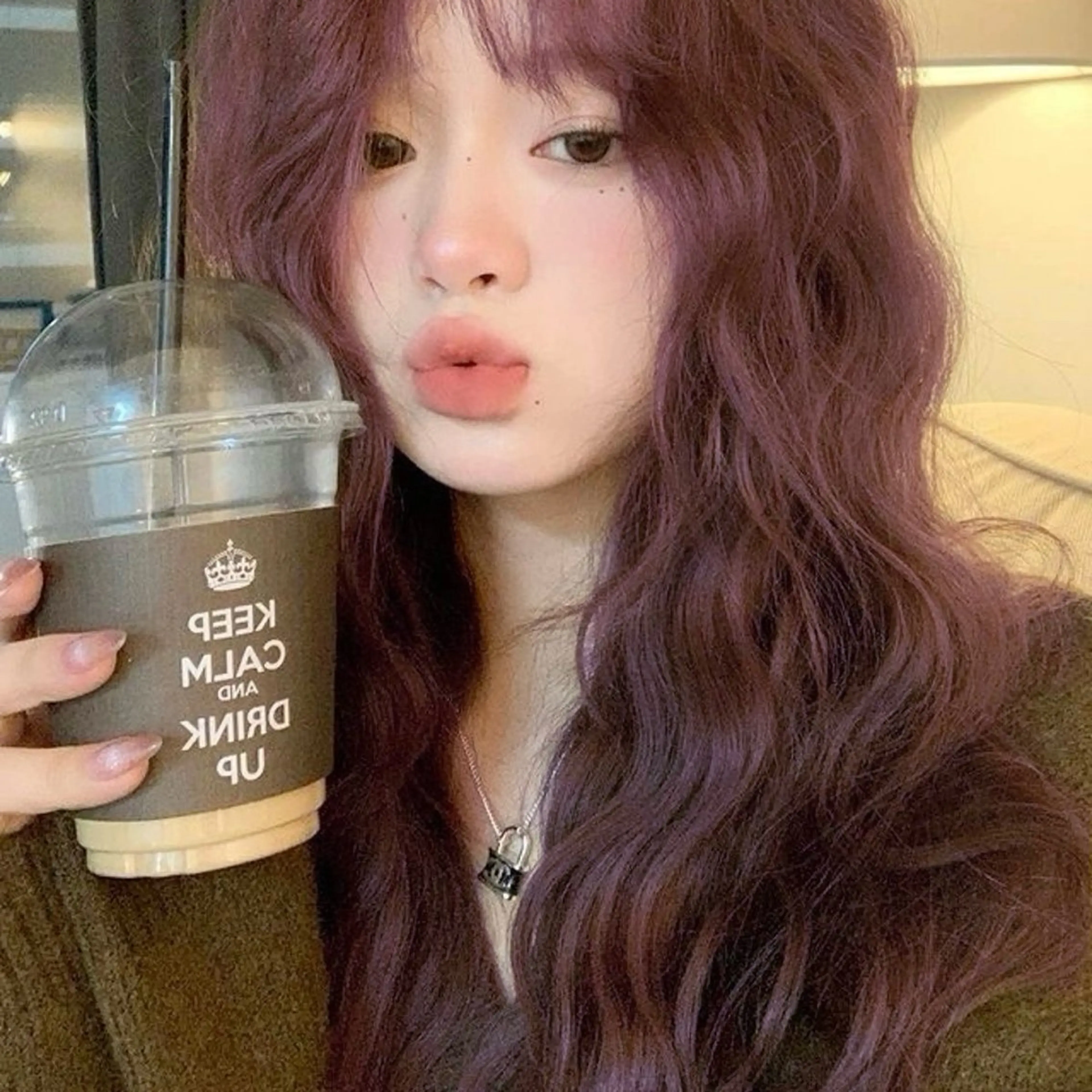 【♥️ミニモ学割限定価格♥️】ケアブリーチ付Wカラー⭐︎+コテ巻上げ⭐︎ 炭酸スパ付🥀の写真