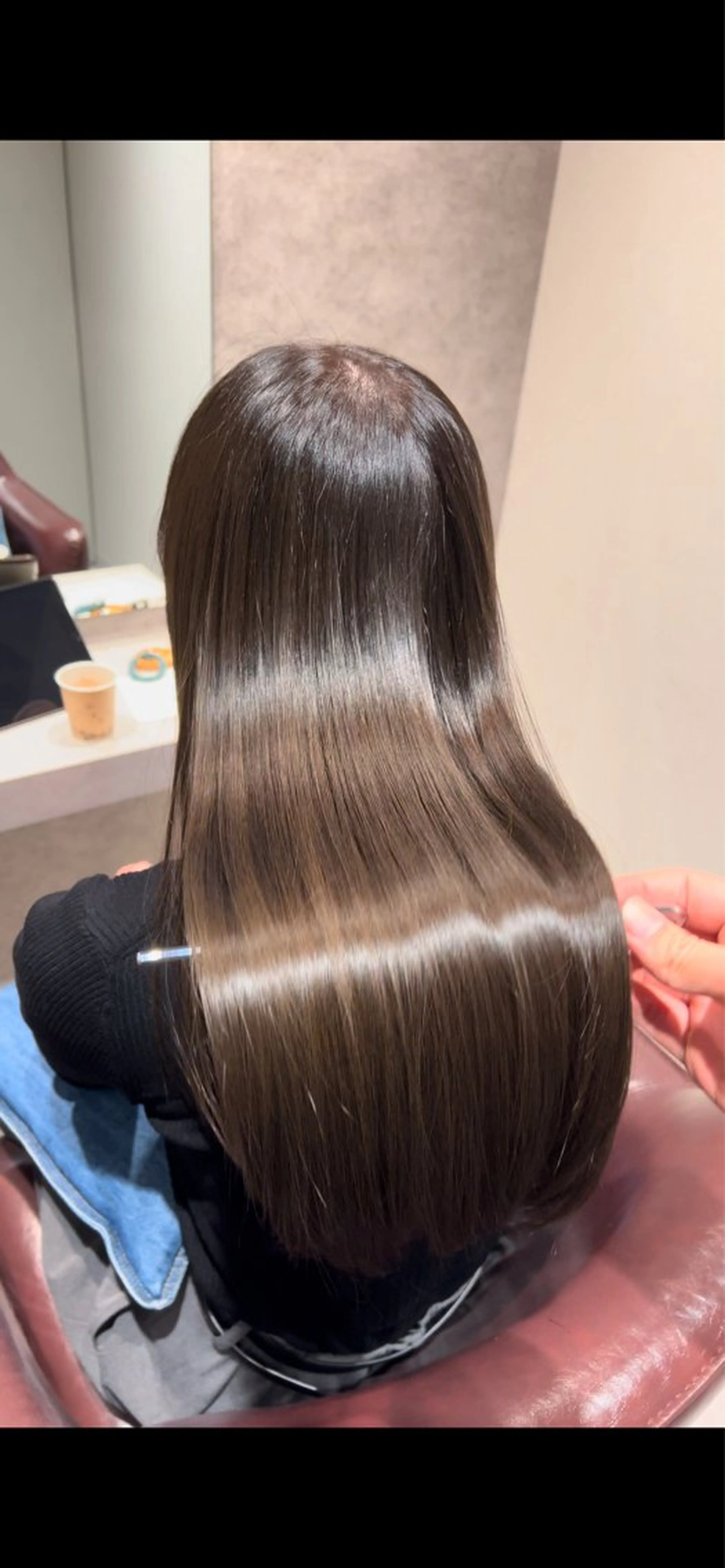 ロング カット ヘアカラー トリートメント 新宿🚉髪質改善専門 waTatoriのヘアスタイル