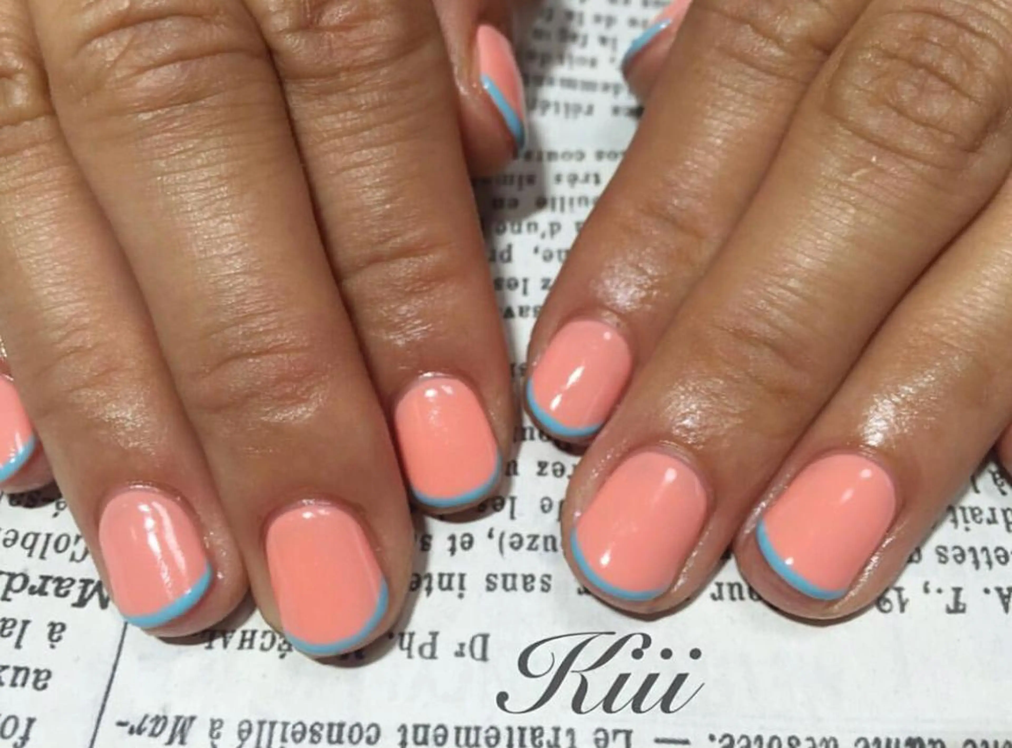 ネイル シンプルネイル ハンドネイル フットネイル kiii.__ ✴︎*のネイルデザイン