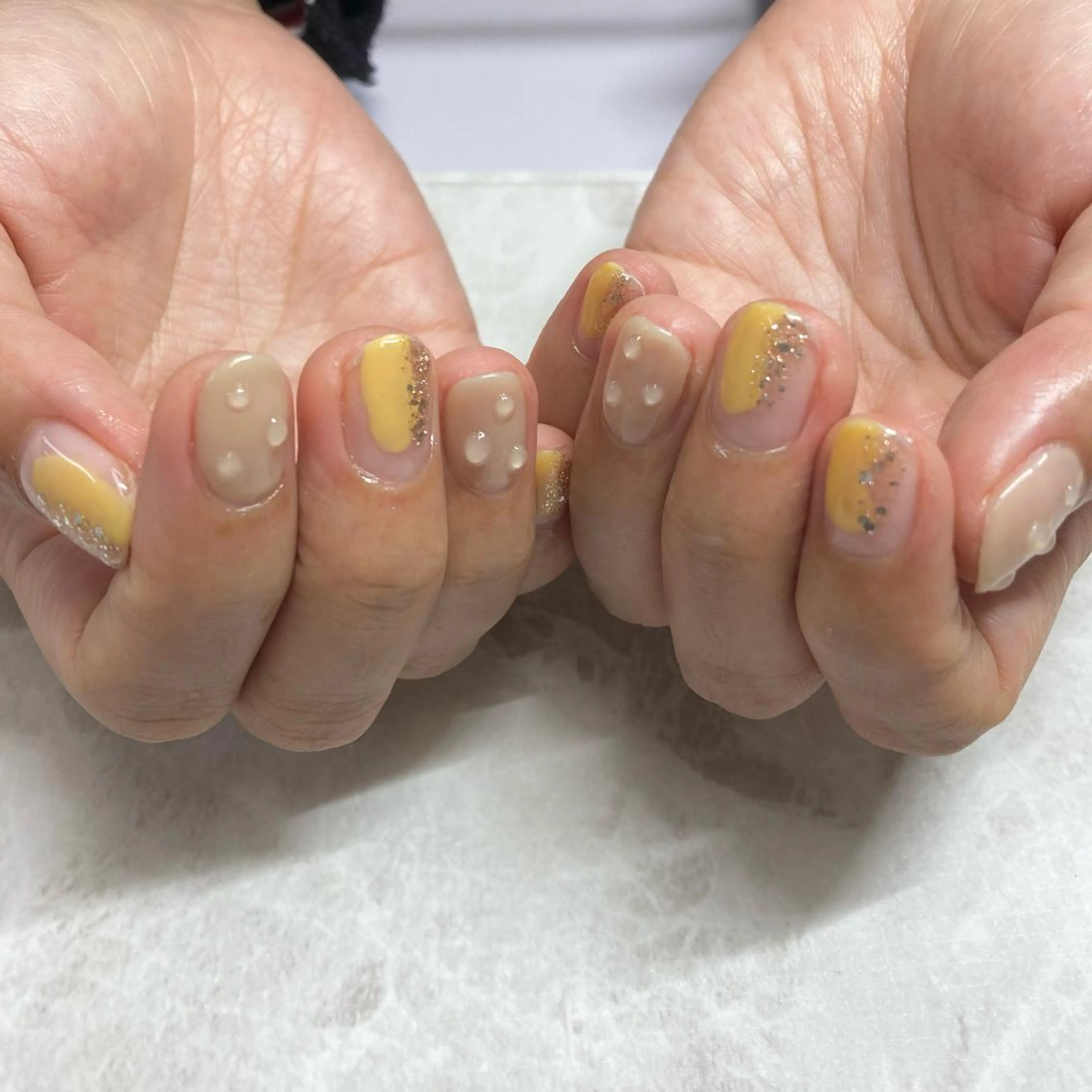 ネイル ぷっくりネイル RicottEYELASH&NAIL所属・下城 葵のネイルデザイン