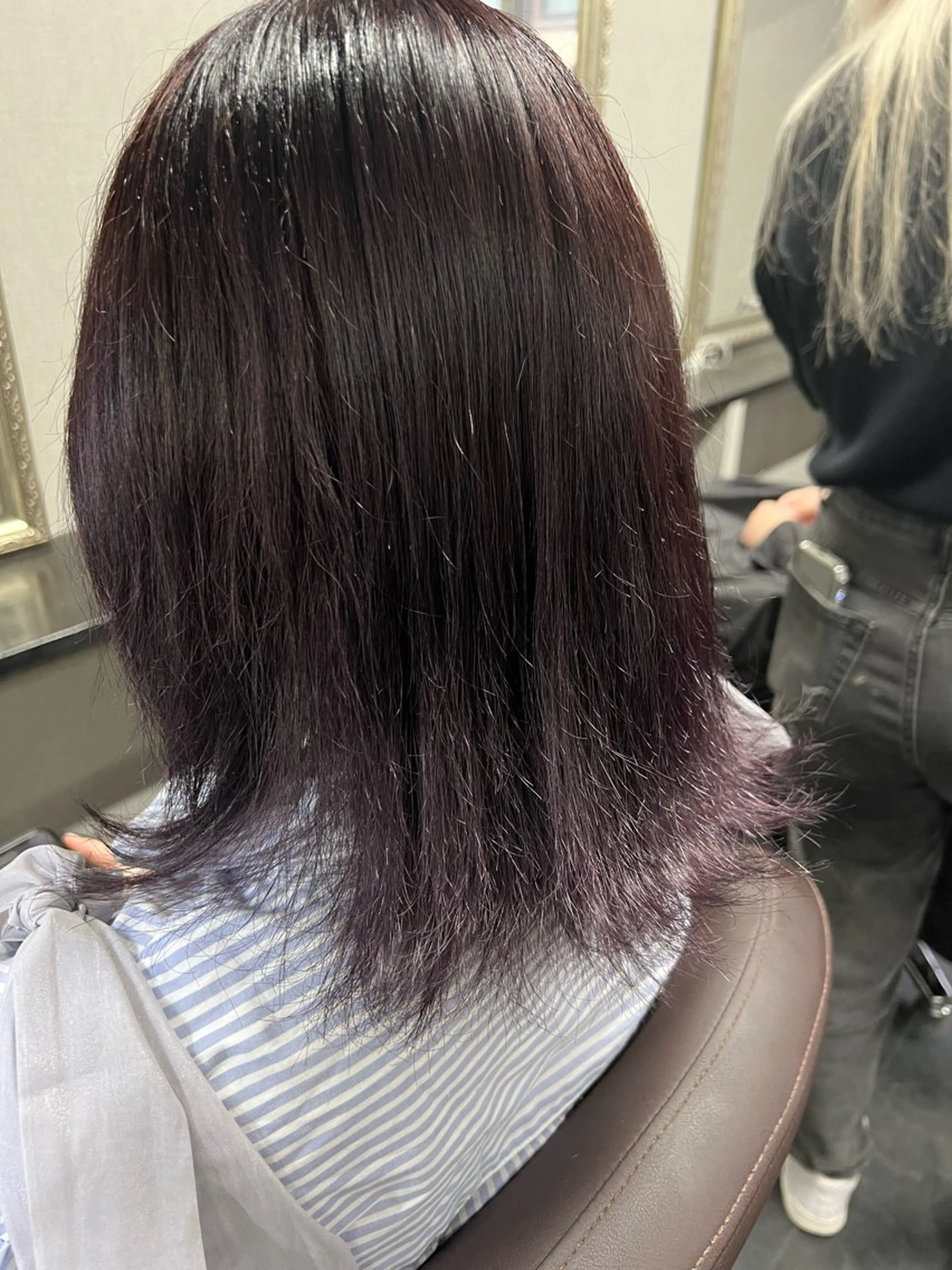 ミディアム カラー ヘアカラー ハイトーンカラー 坂本 翼のヘアスタイル