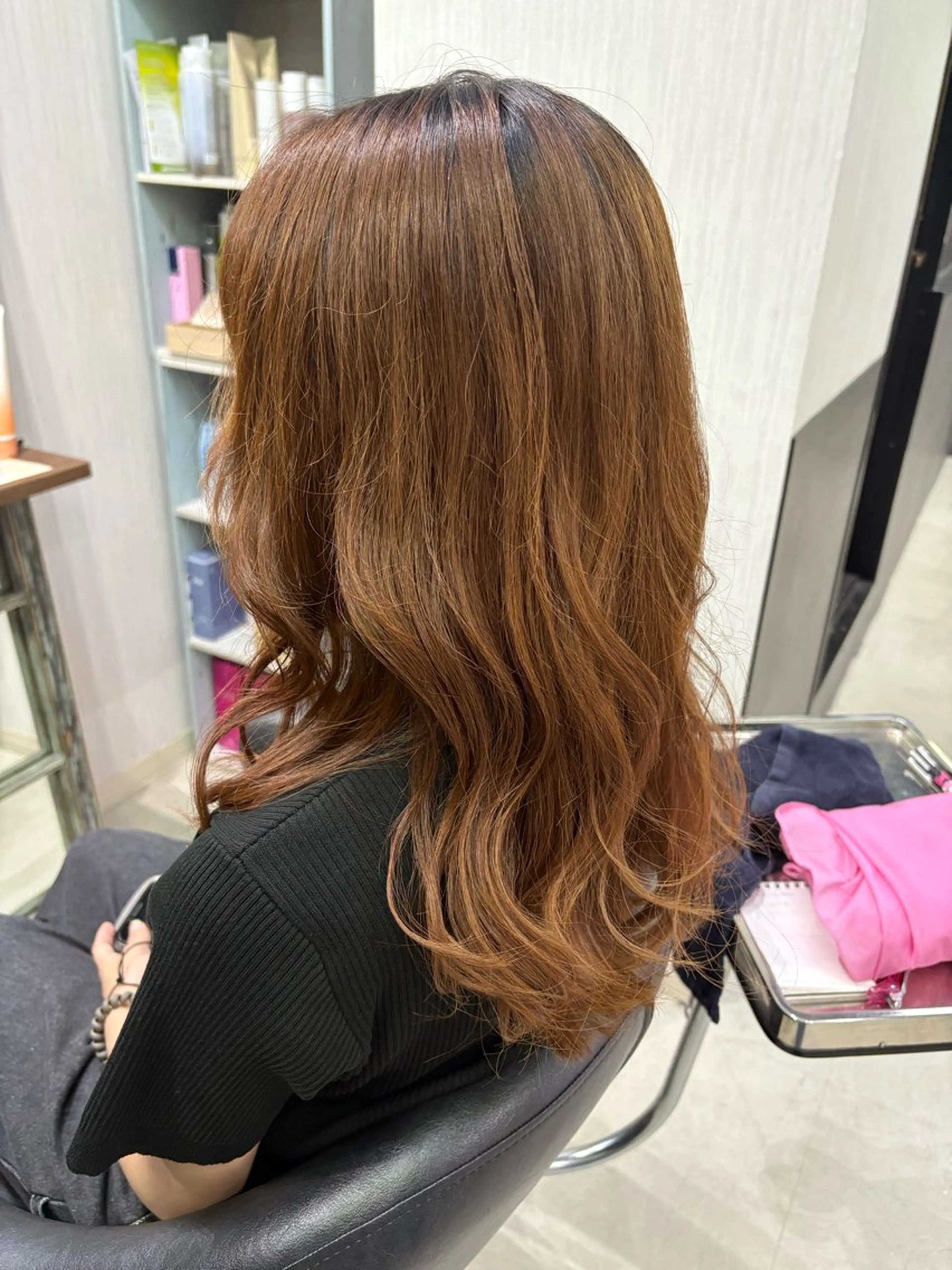ロング レイヤー/切りっぱな しボブ✨️みずか💜のヘアスタイル