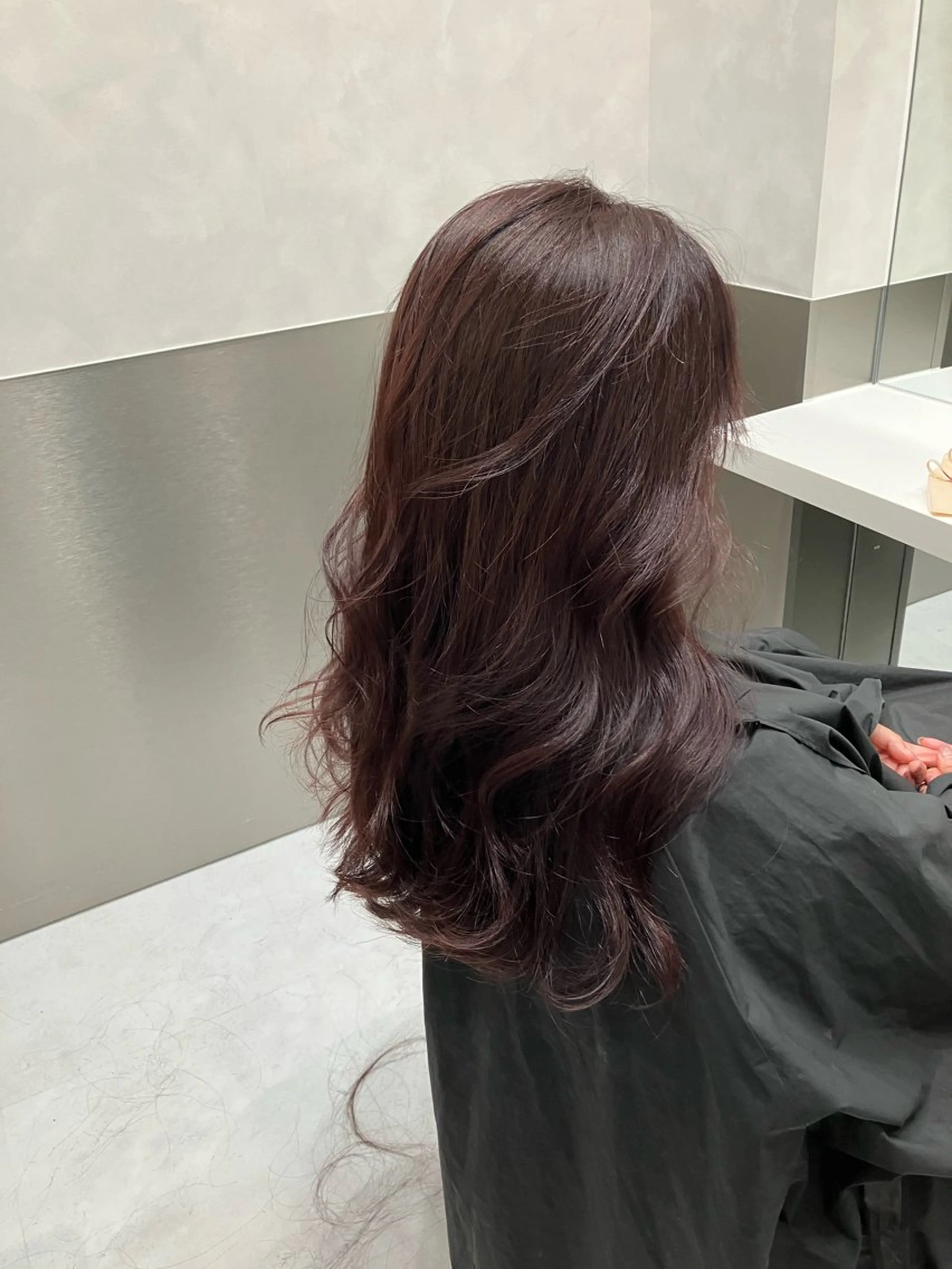 ロング カラー カット ヘアカラー トリートメント GO TODAY SHAIRE SALON原宿vita店舗所属・💖ブリーチなし透明 感💖ASAHIのヘアスタイル