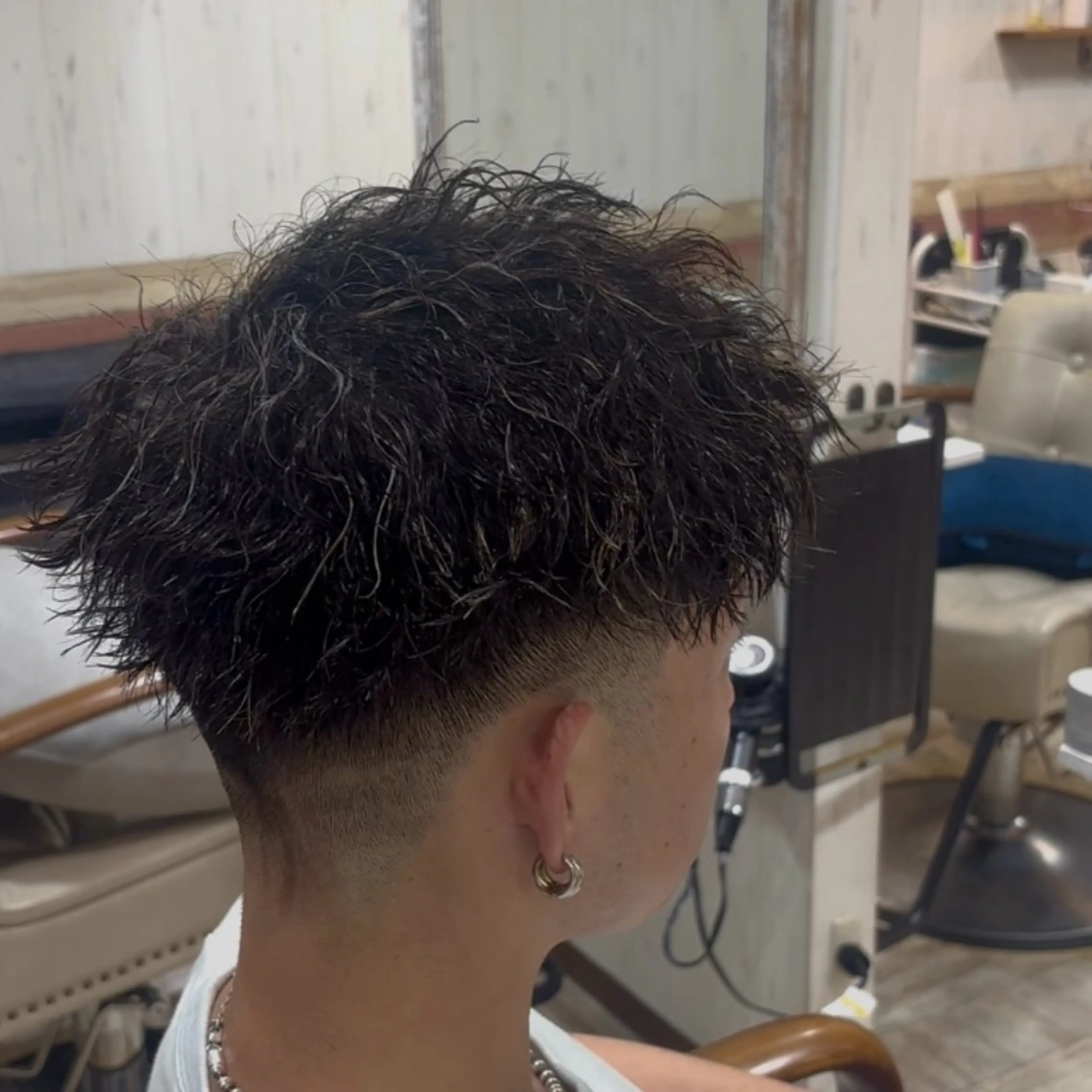 ショート カラー パーマ メンズ カット ヘアカラー パーマ 💥桜木町メンズ専門 💥ルキのヘアスタイル