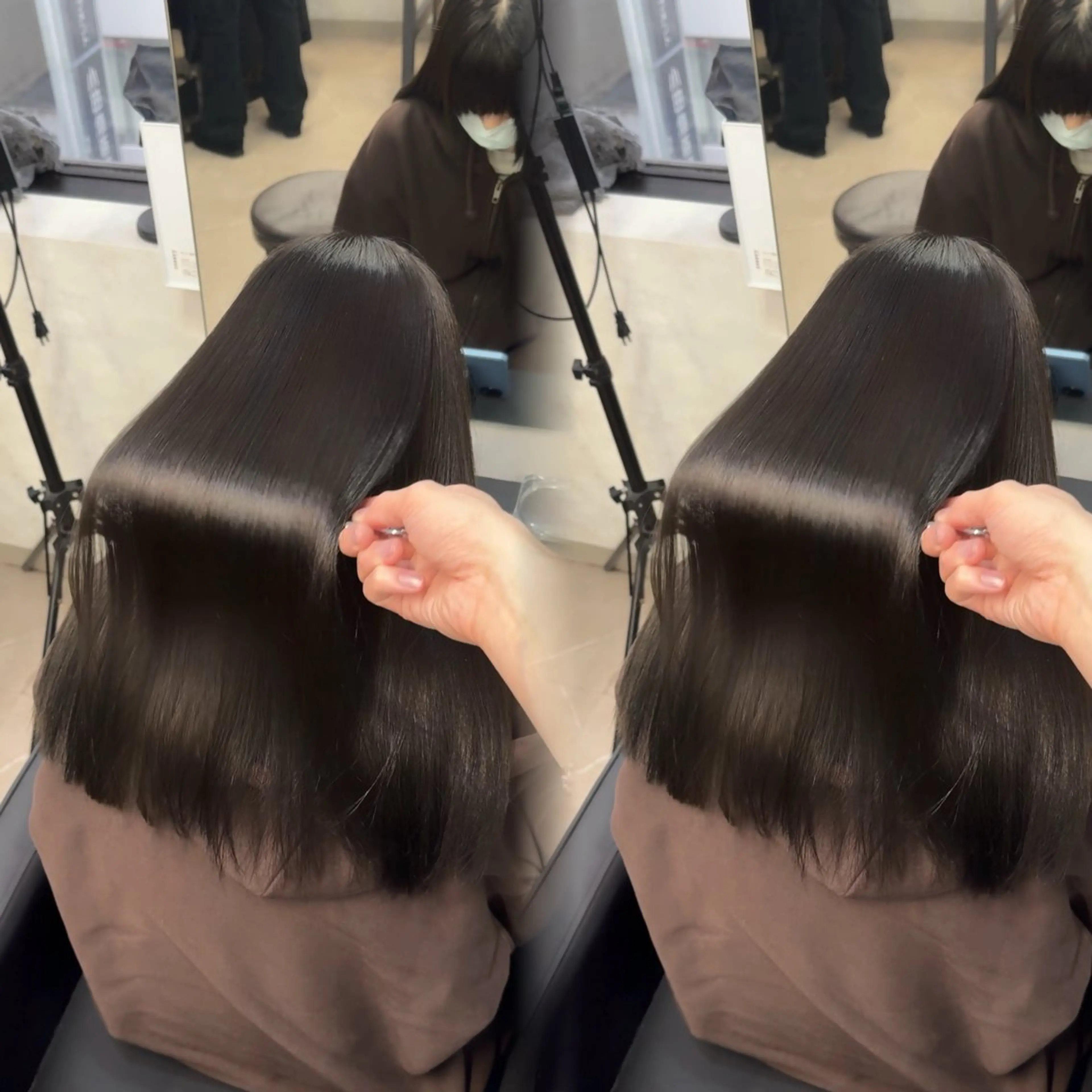 ロング カラー ヘアアレンジ ヘアカラー 縮毛矯正 トリートメント 新宿 /髪質改善/ 縮毛矯正/ヒュウガのヘアスタイル