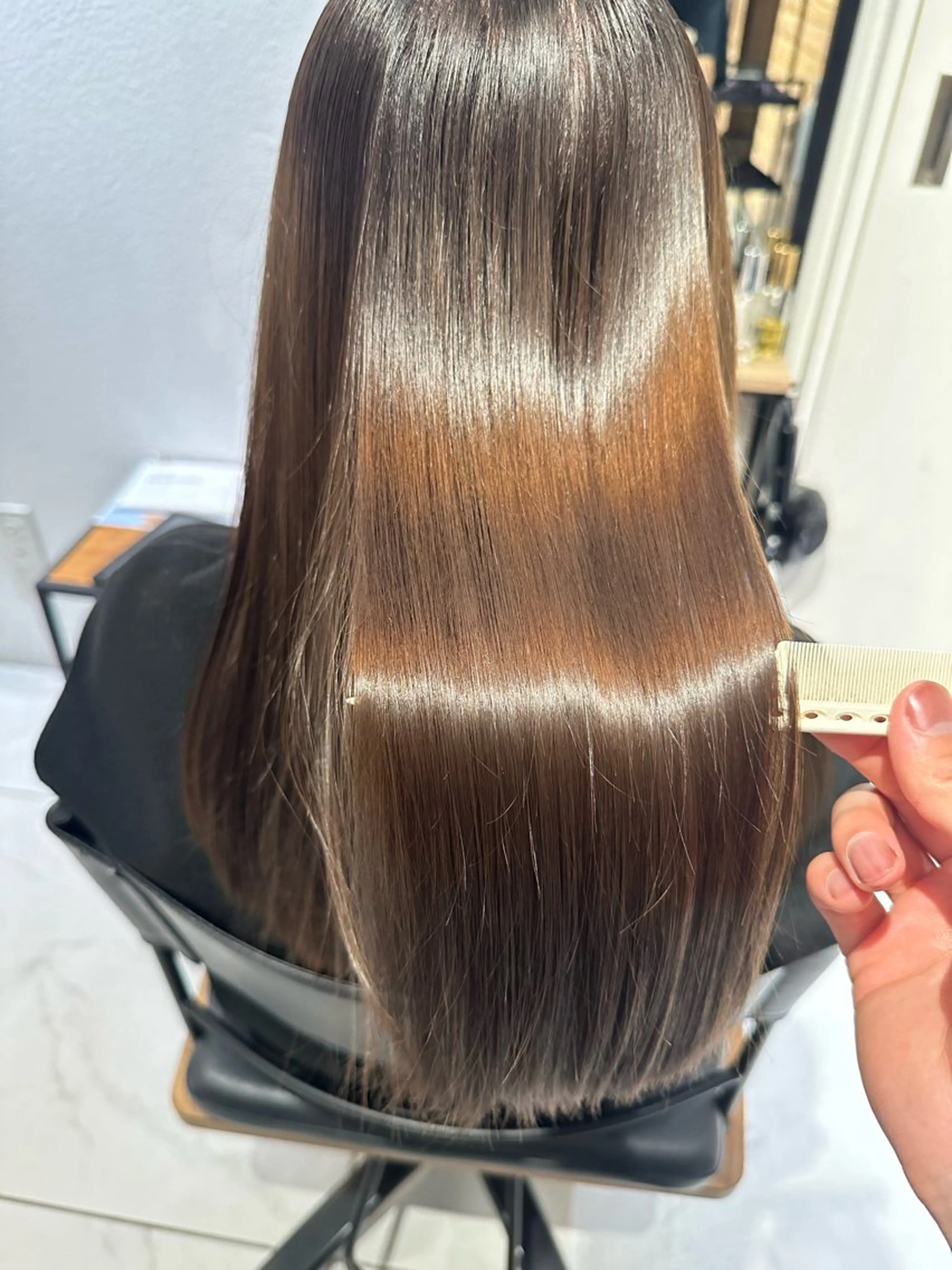 ロング カラー カット ヘアカラー トリートメント 弱酸性ストレート 髪質改善/小野寺のヘアスタイル