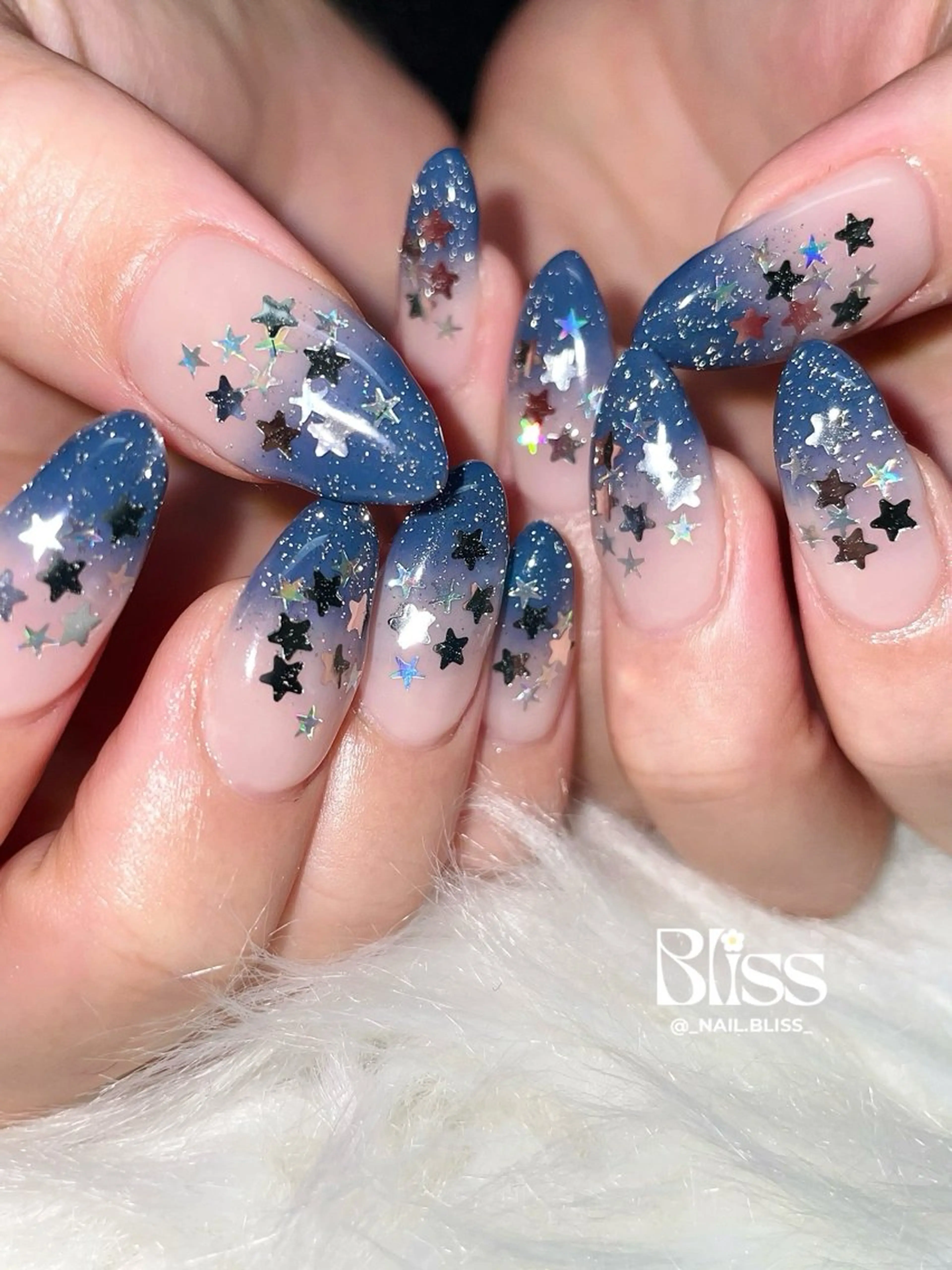ネイル フラッシュネイル キラキラネイル ハンドネイル NAIL BLISSのネイルデザイン