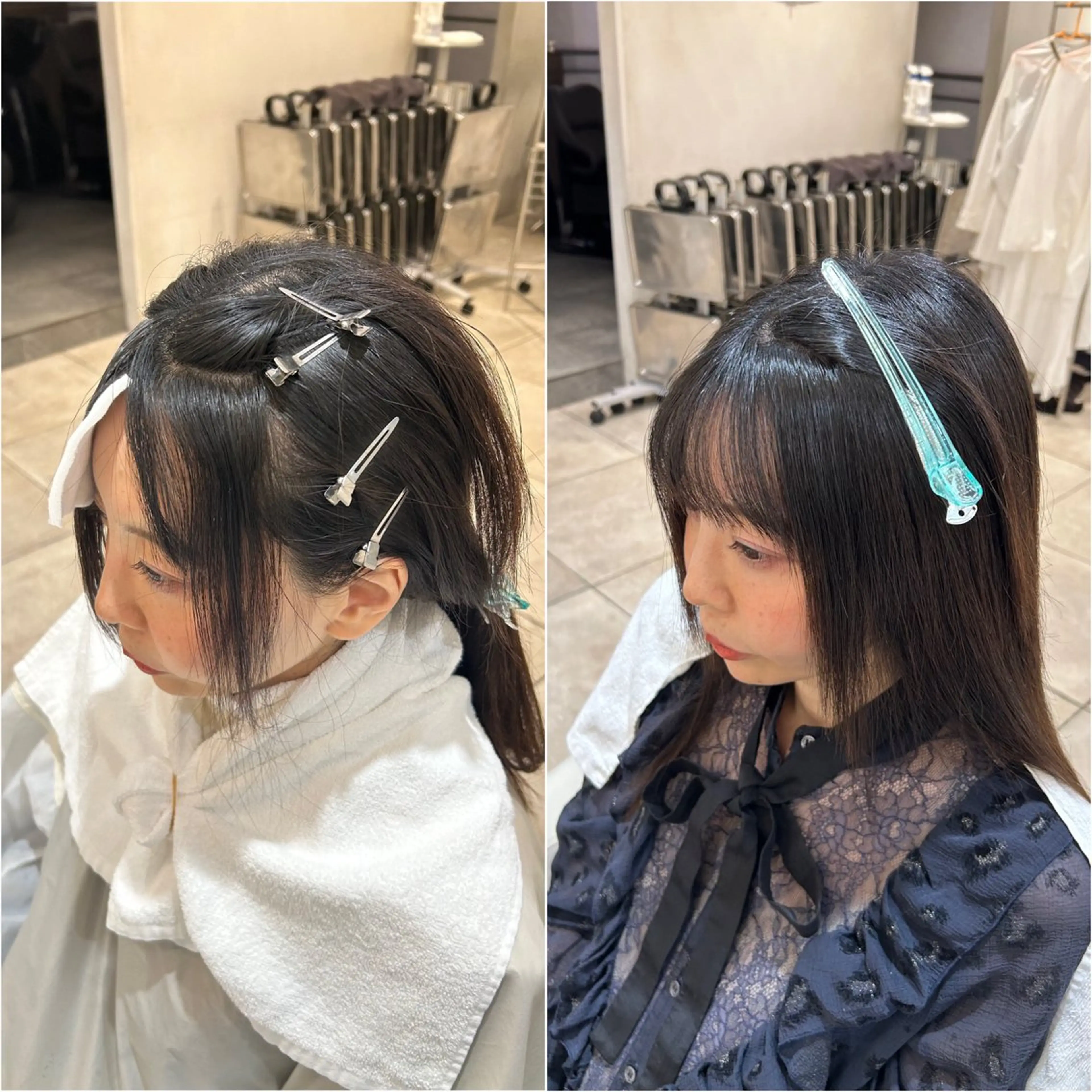 ロング レイヤーカット/ 透明感カラー/カナのヘアスタイル