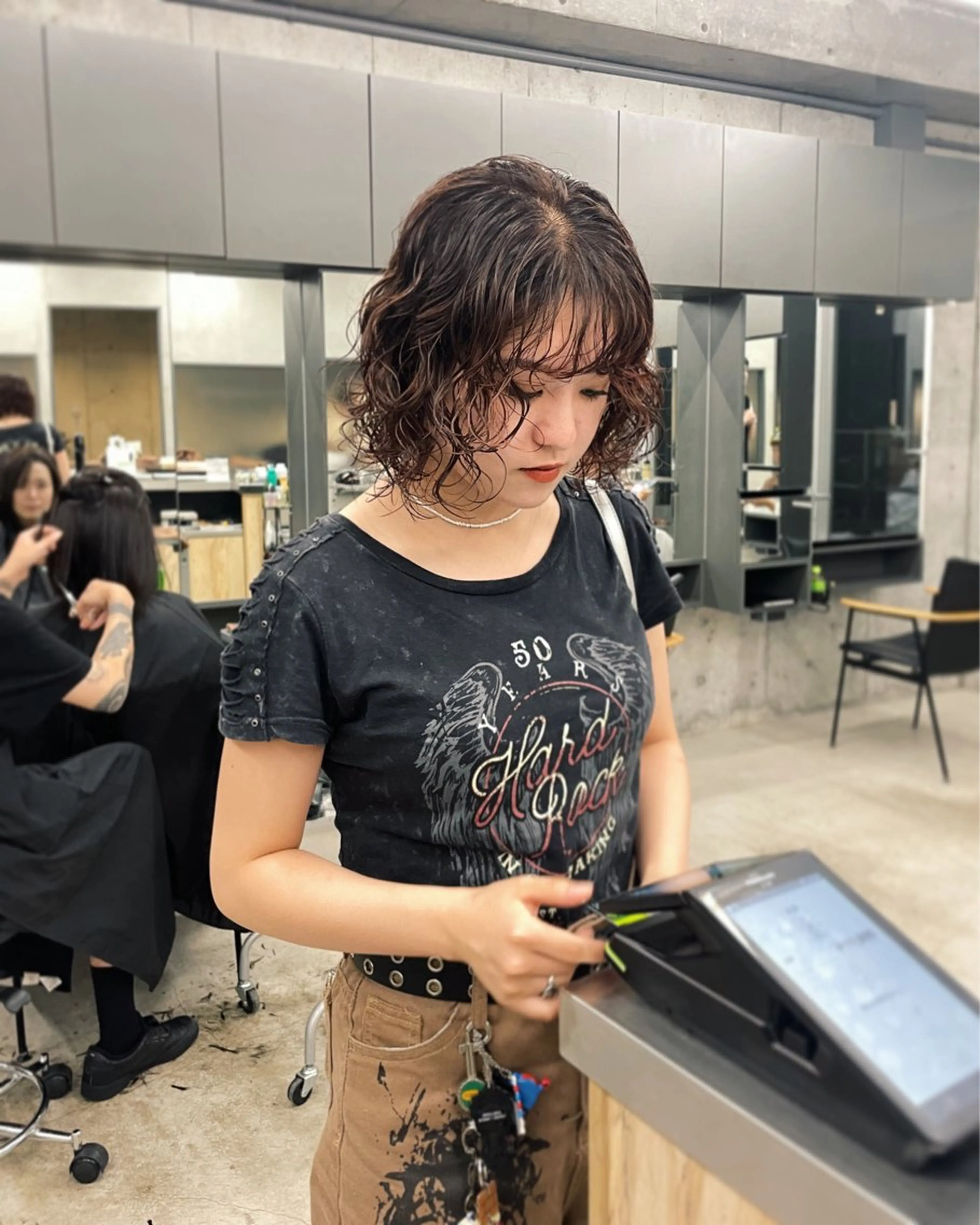 パーマ カット パーマ トリートメント 佐伯 和佳のヘアスタイル