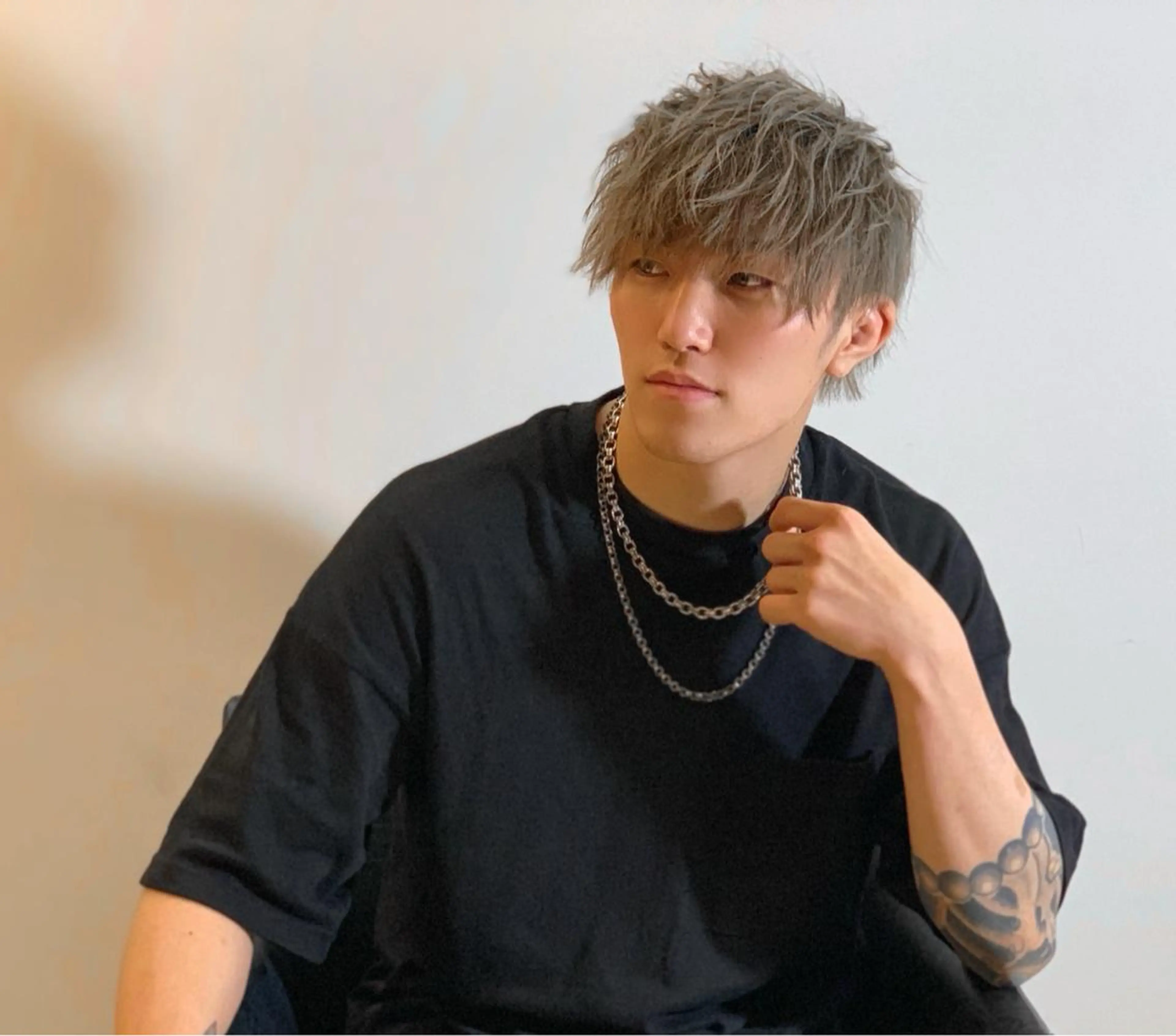 カラー メンズ グレージュ カット ヘアカラー トリートメント メンズ専門　井藤 雅也のヘアスタイル