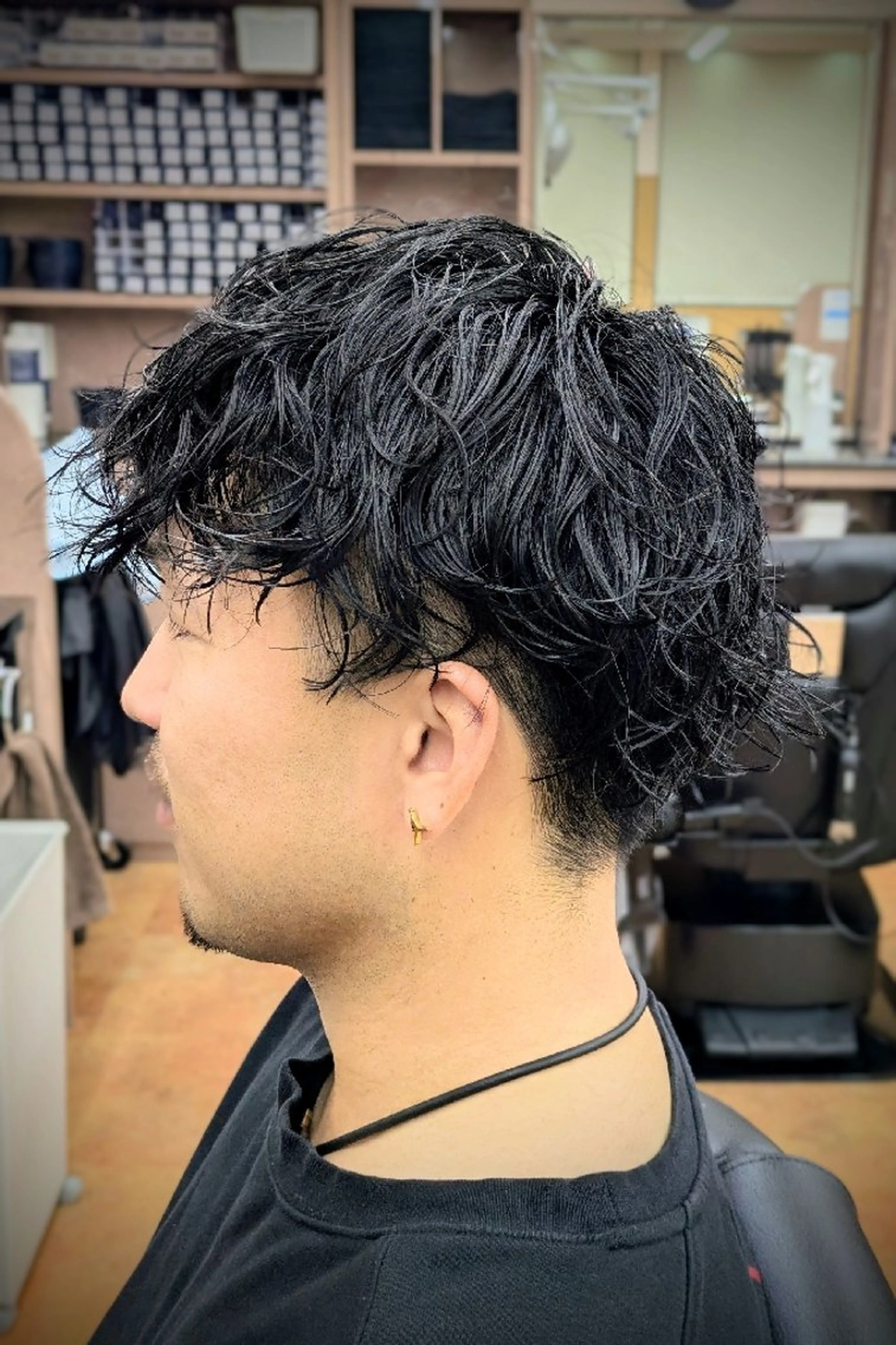 ショート パーマ 理容プラージュ燕三条 福井のヘアスタイル
