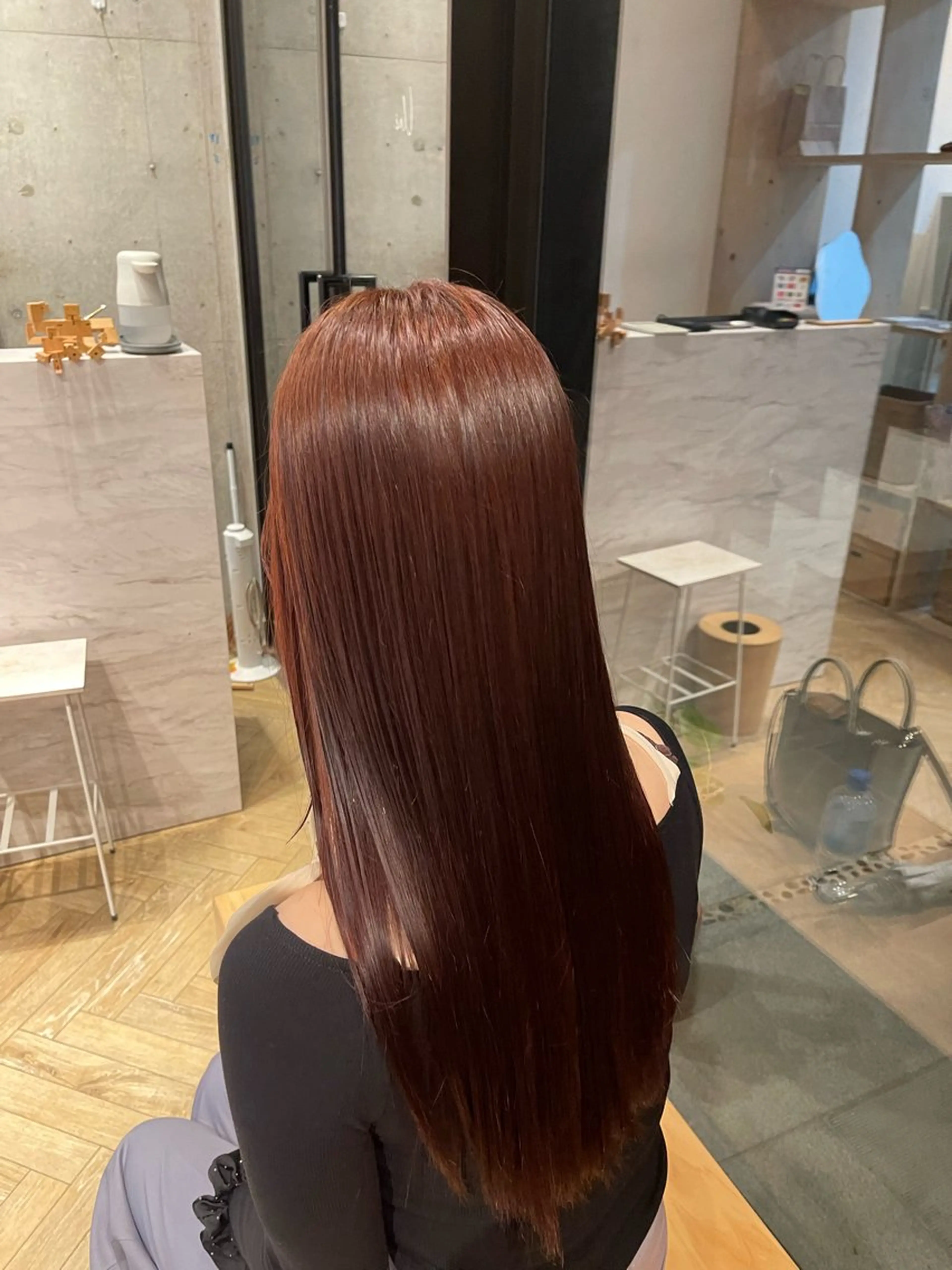 ロング カラー 愛莉/ラベンダー/ ベージュ/ブラウンのヘアスタイル